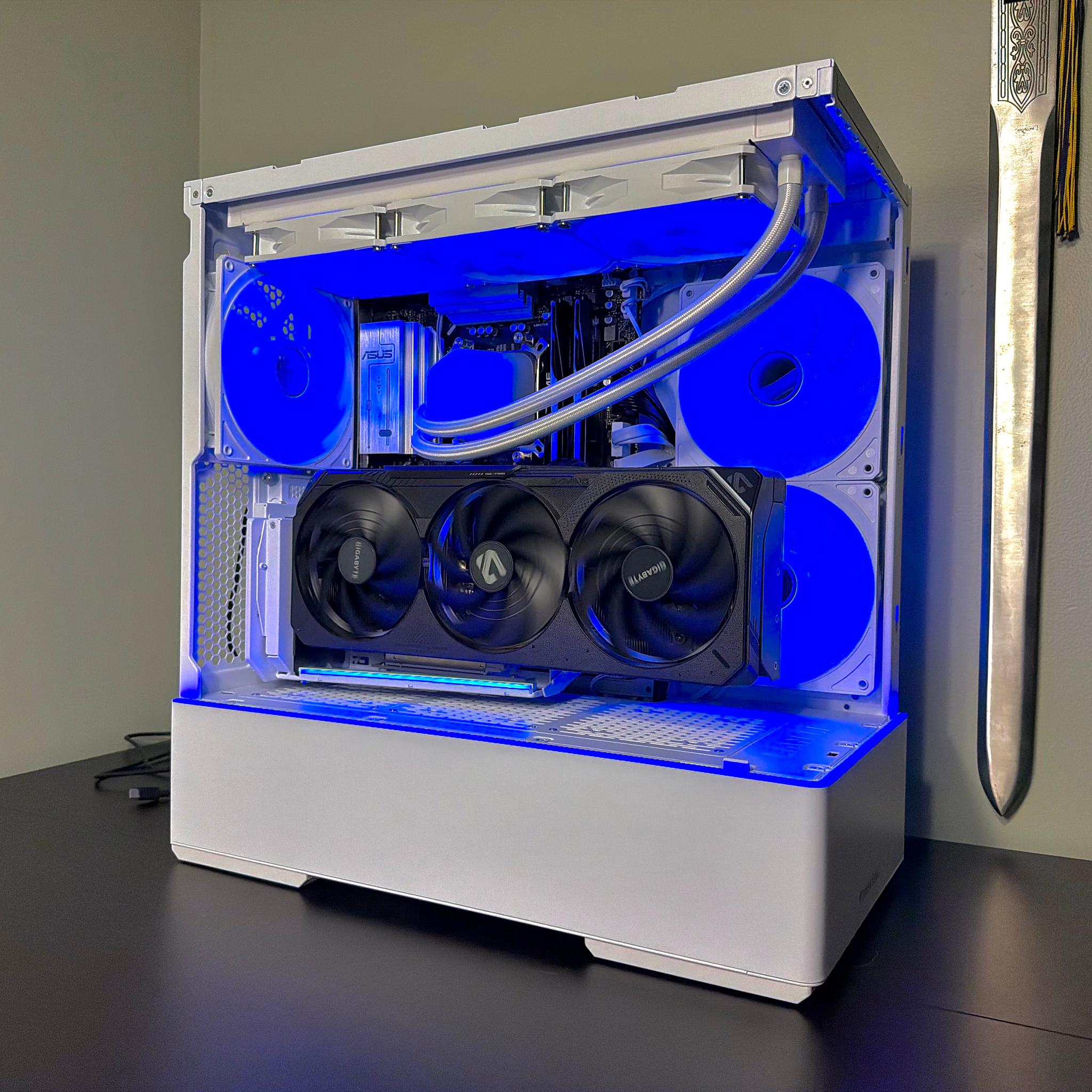 RTX 5080 | Ryzen 7 9800X3D | 64GB DDR5 | 2TB Gen5 | 1000w Gold Power Supply | White Gaming PC