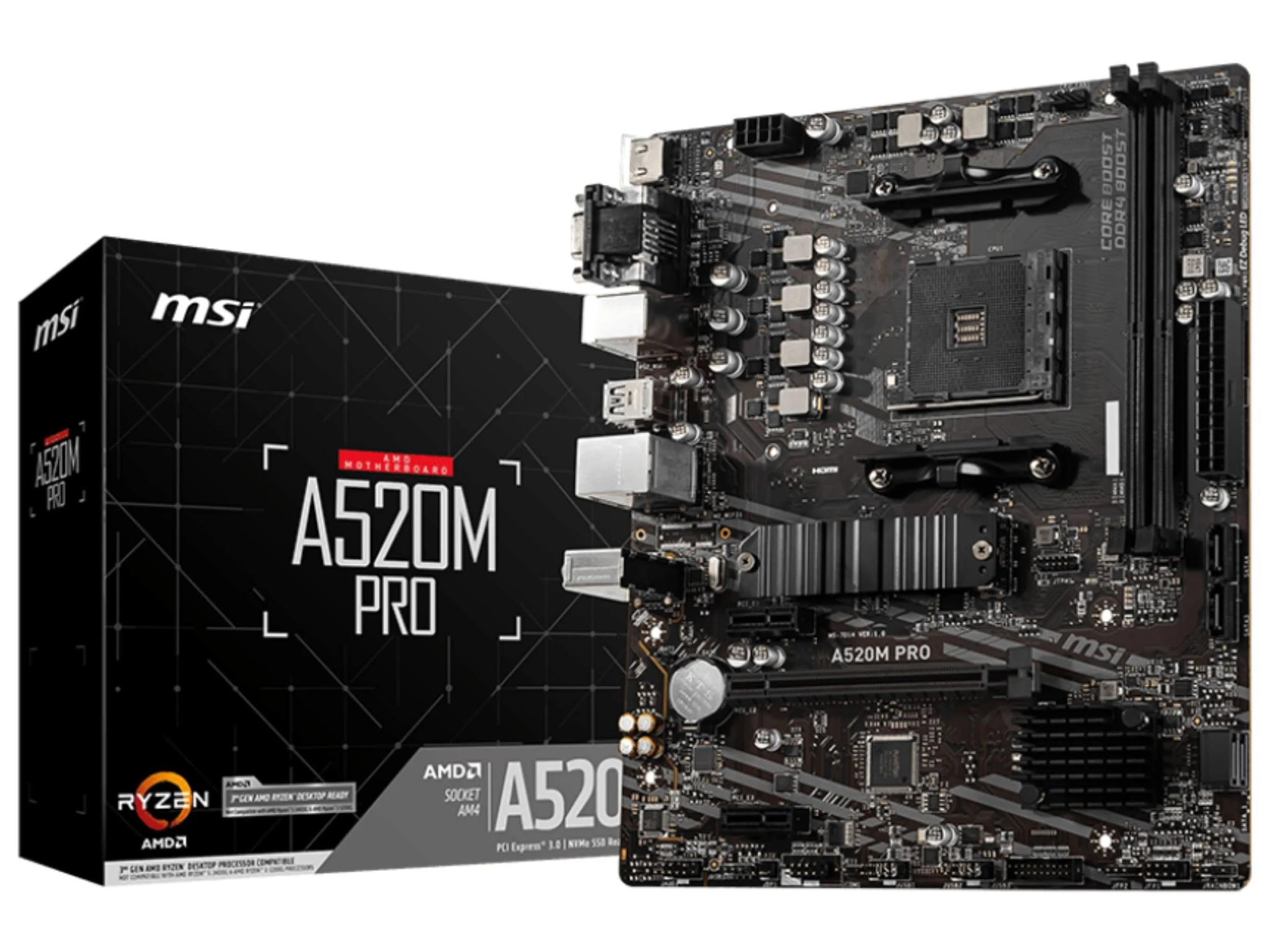 2x ASRock A520M-HDV and 1x MSI A520M-A Pro