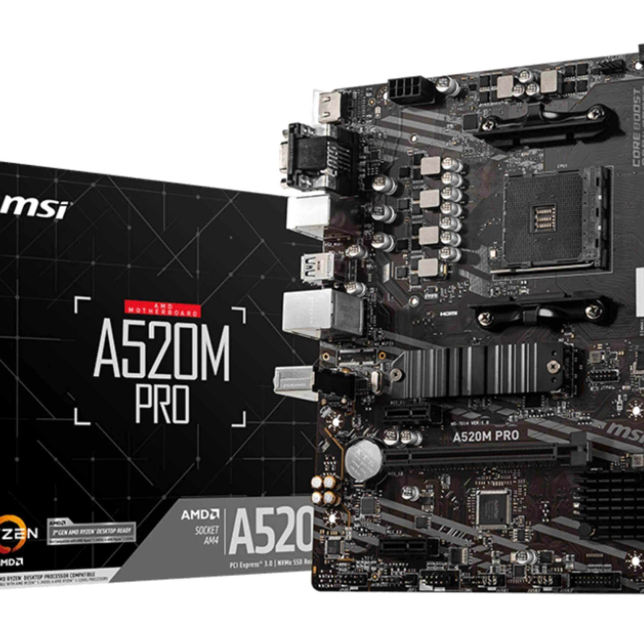 2x ASRock A520M-HDV and 1x MSI A520M-A Pro
