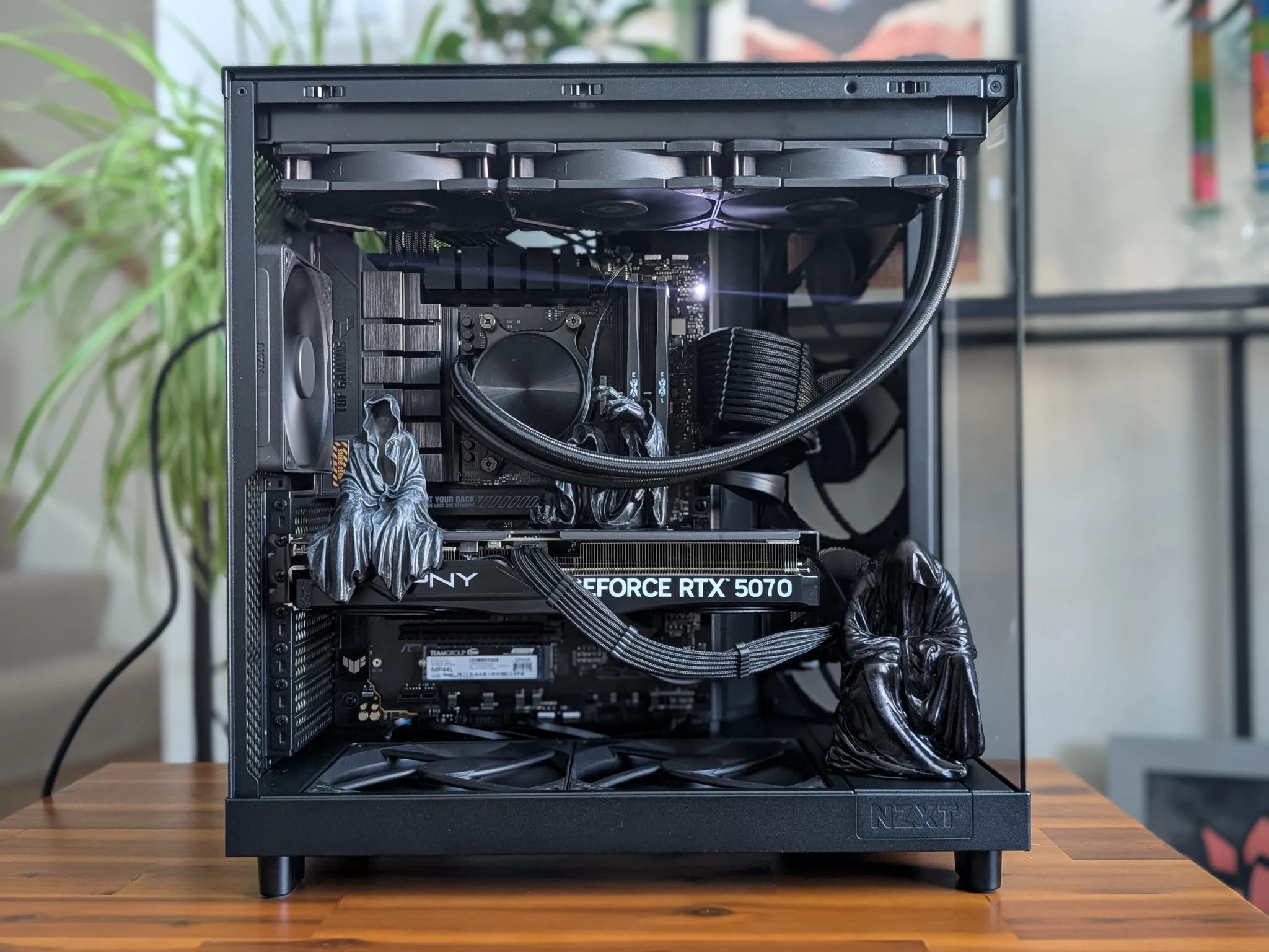 7600X3D + 5070 - Grim Reaper All Black No RGB PC - NZXT H6 Flow