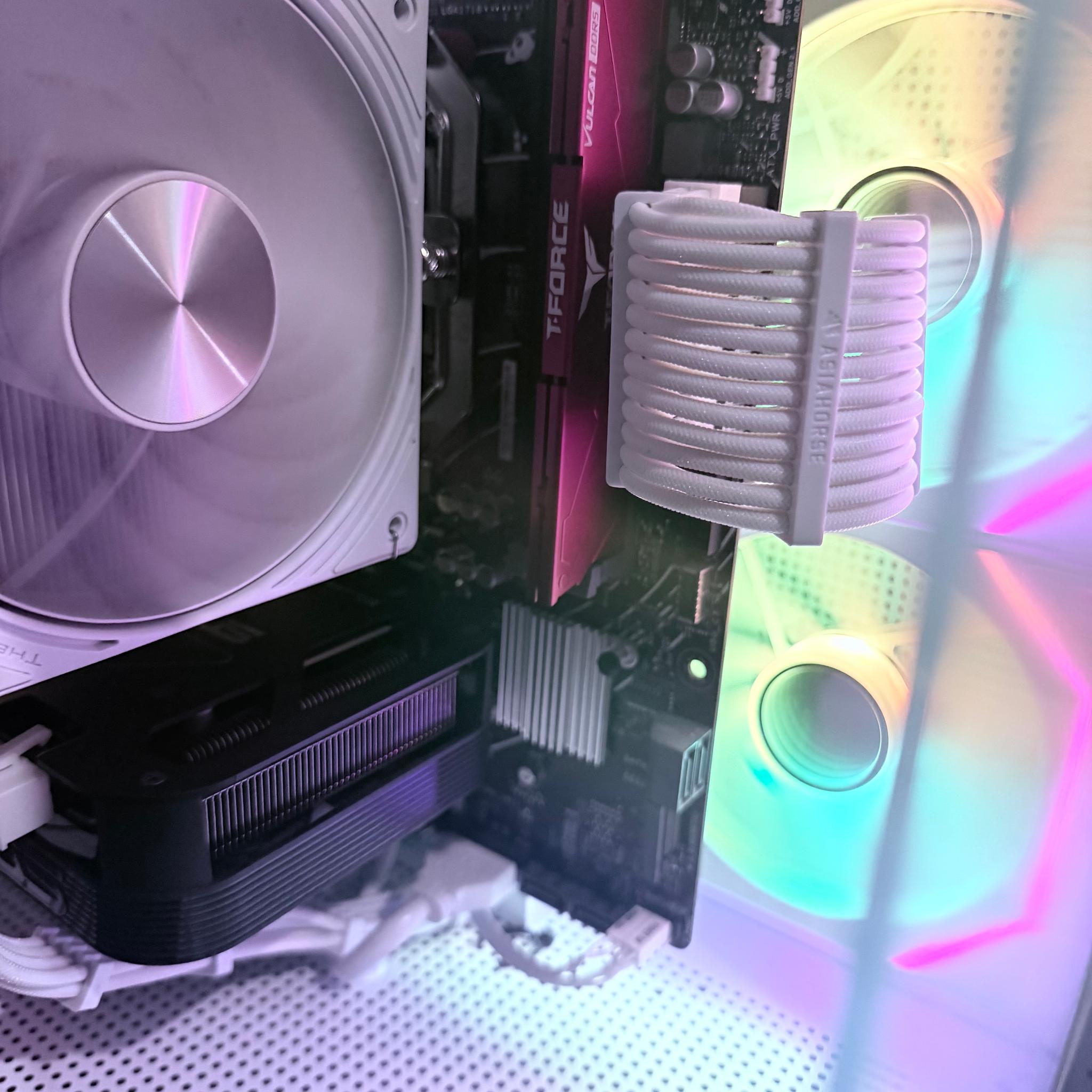 ⚪️"Polar Aura"🌈| 1440p Gaming | RTX 4060 Ti | Ryzen 7 8700F | 16GB DDR5 | 1TB SSD | Free Shipping