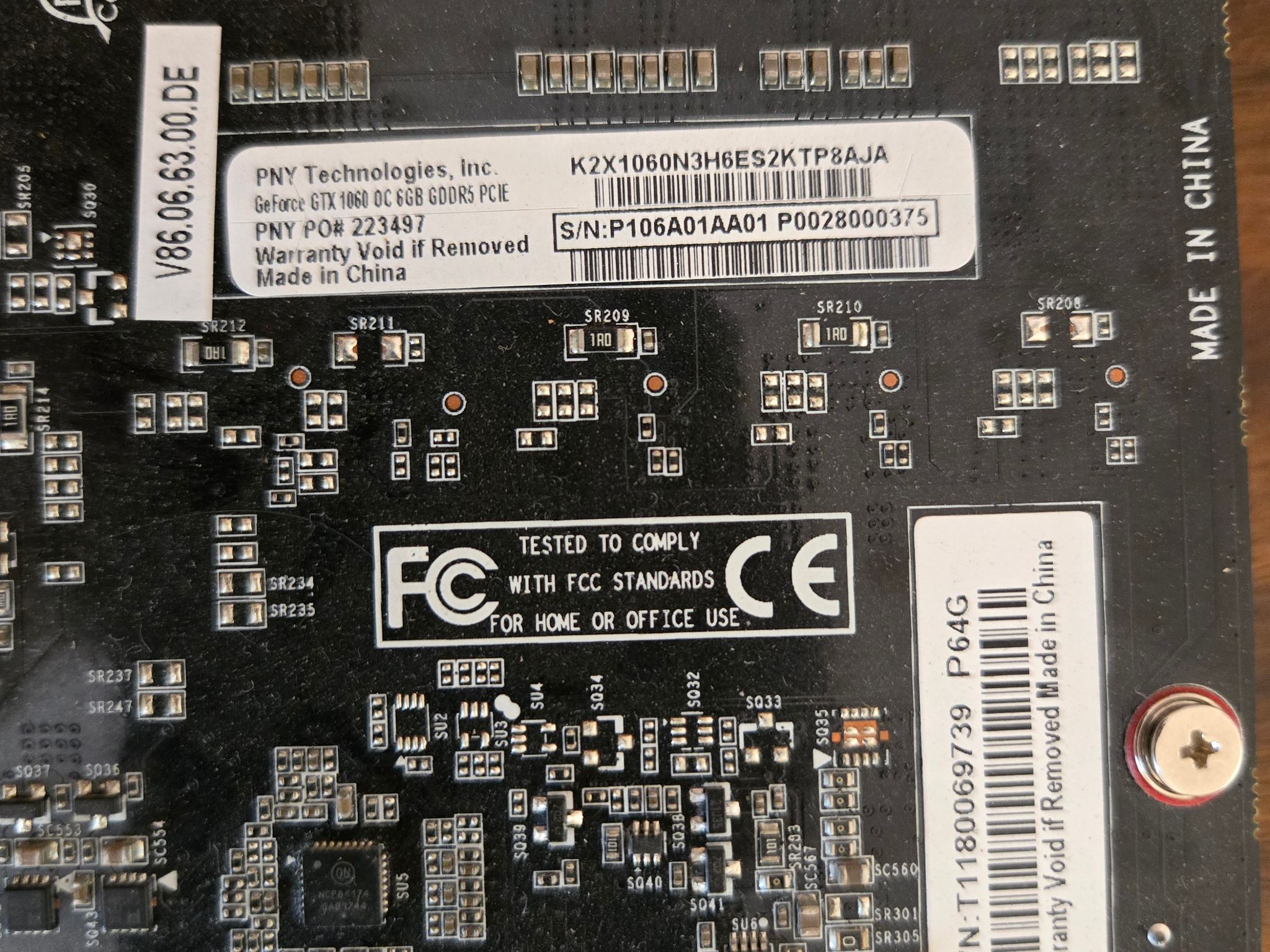 PNY GeForce GTX 1060 6GB