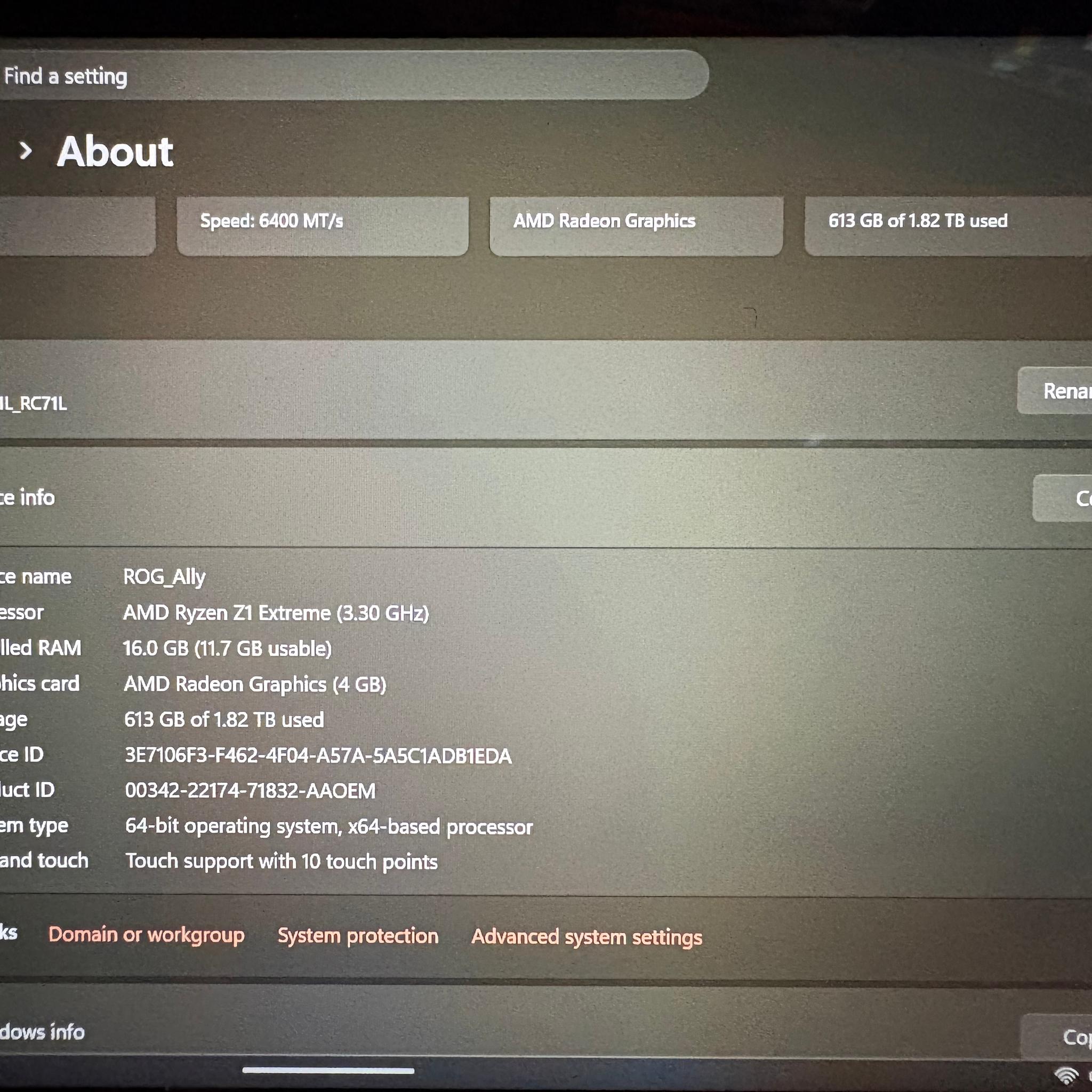 ASUS ROG Ally Z1 Extreme 16GB RAM 2TB SSD w/ ROG Cetra BT Earbuds