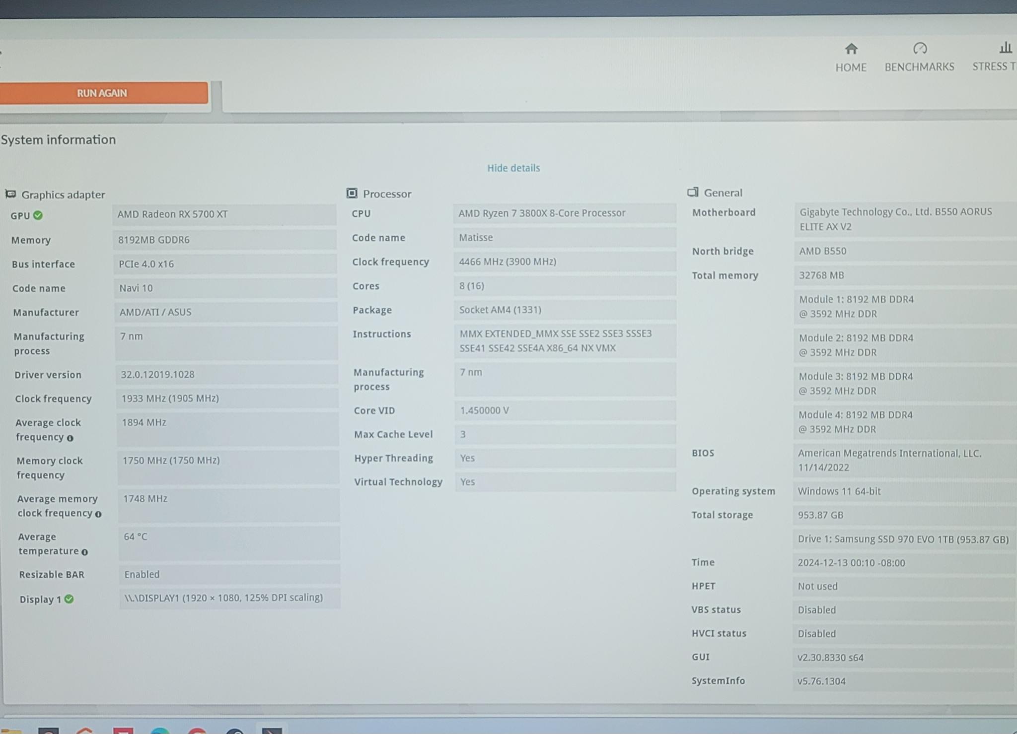 Refurbished – Ryzen 7 3800X & RX 5700 XT