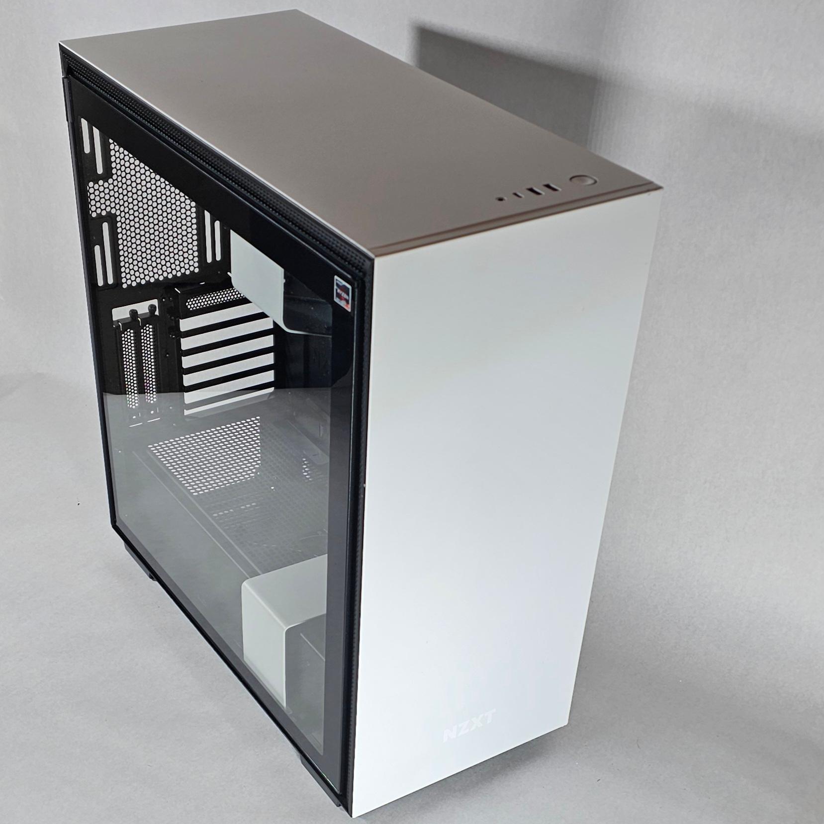 NZXT PC Case with Tempered Glass Side Panel and Front Mesh