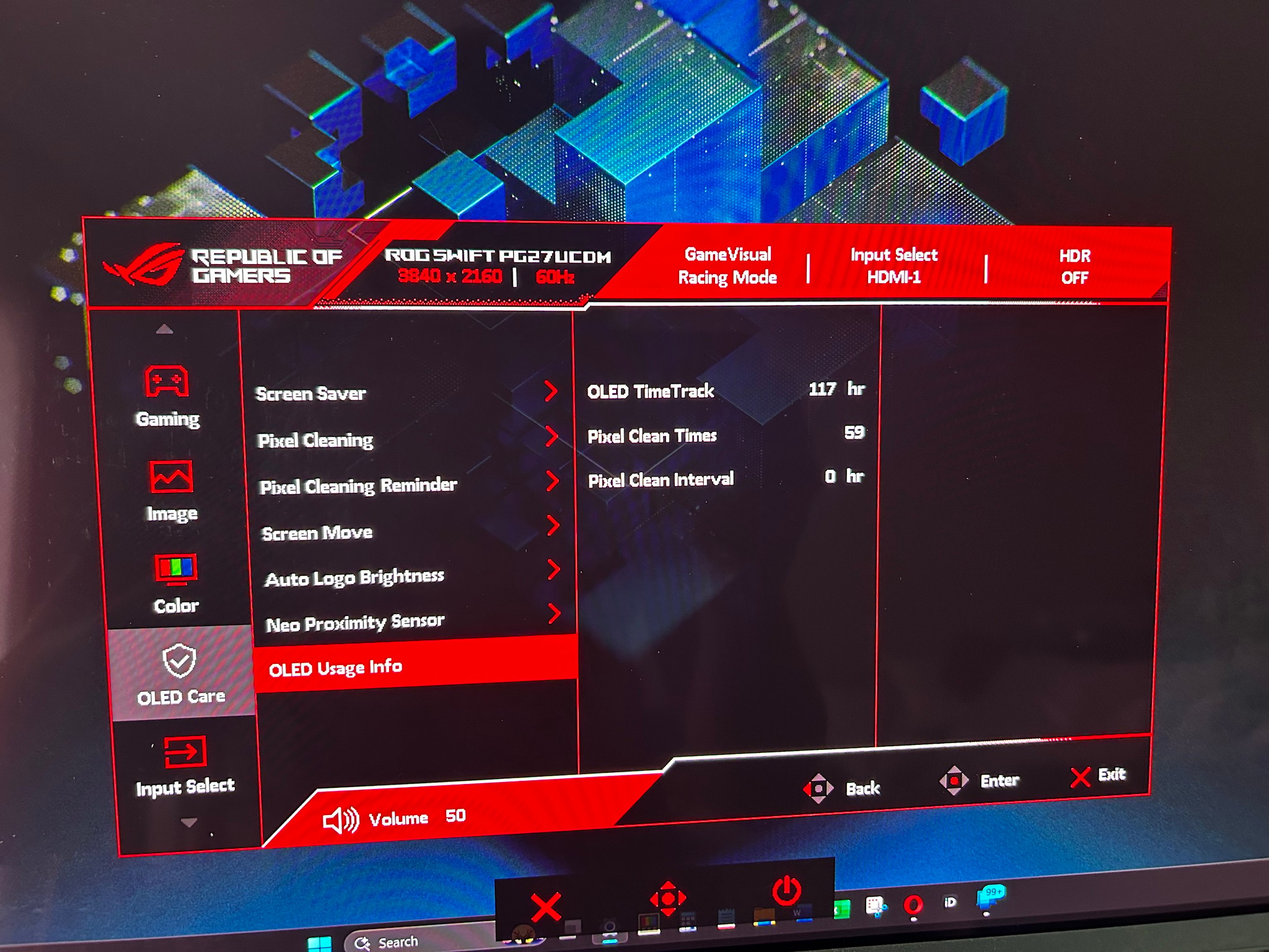ASUS ROG STRIX QD-OLED (240hz) 4K-Resolution (3840x2160) Gaming Monitor (PG27UCDM)