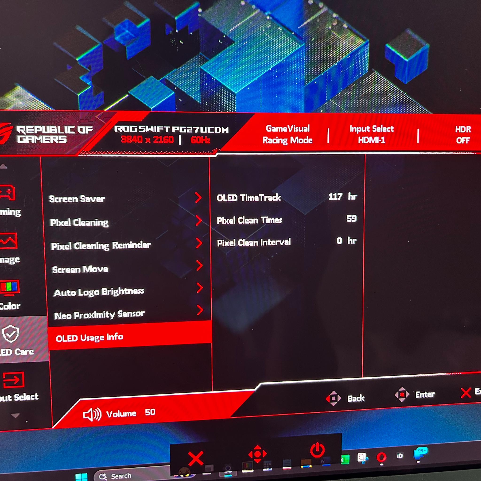 ASUS ROG STRIX QD-OLED (240hz) 4K-Resolution (3840x2160) Gaming Monitor (PG27UCDM)