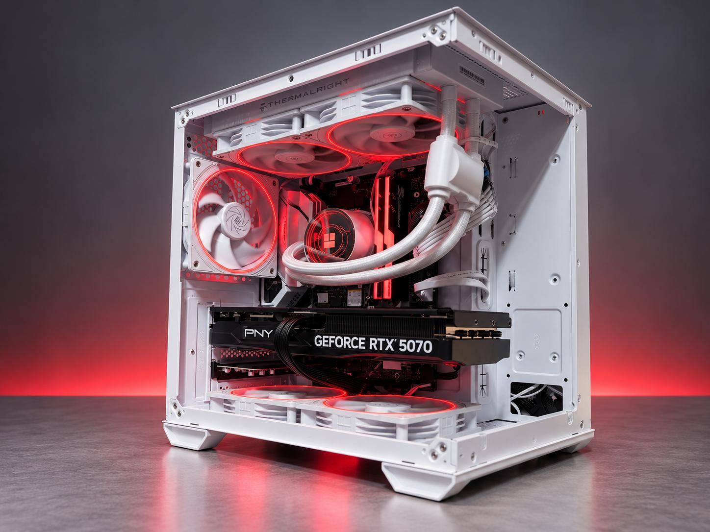 ❄️ POLAR ECLIPSE i7-12700F • RTX 5070 • 32GB RAM • 2.5TB+ NVMe 850w psu