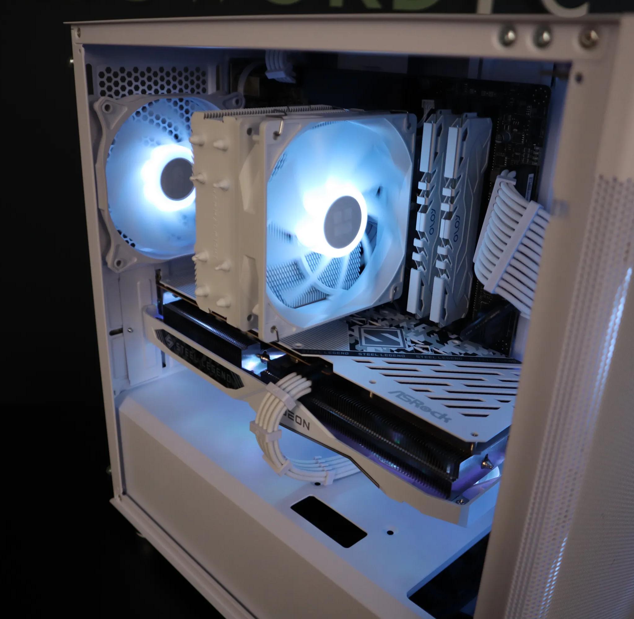 NEW  GAMING PC | 1440P | INTEL 12600KF | RX7600 | 1TB | WHITE | All Parts Brand New