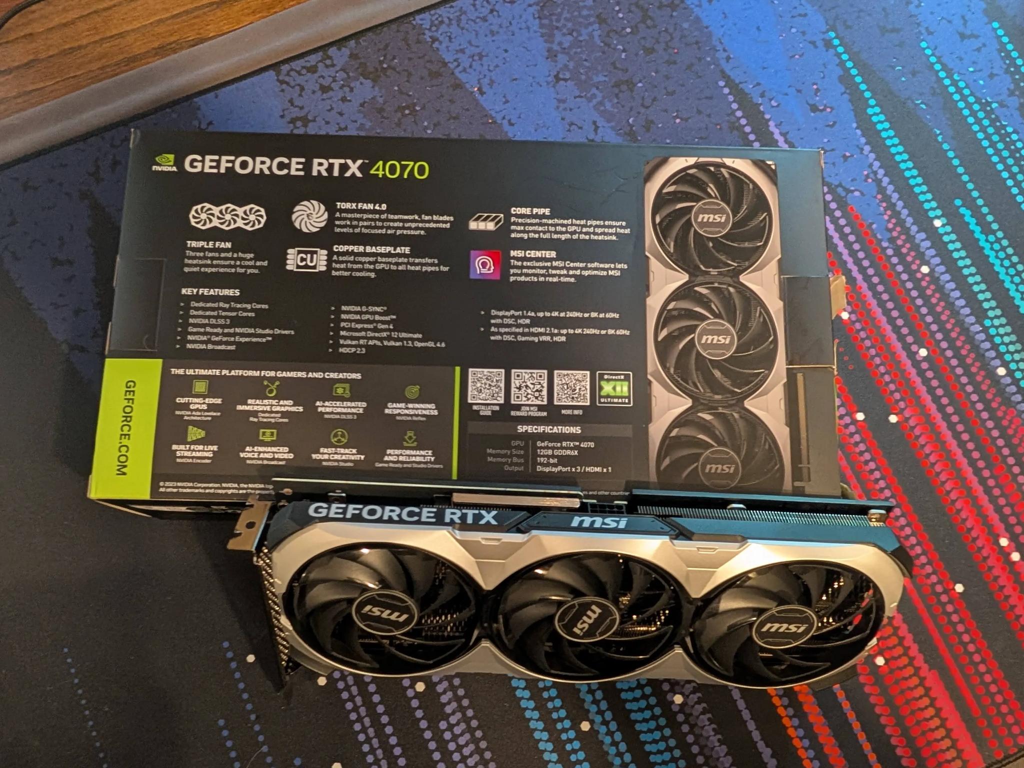 MSI RTX 4070 Ventus 3X