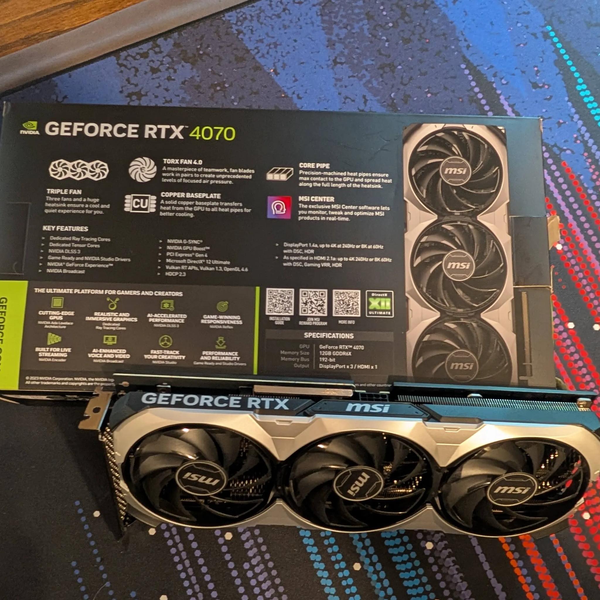 MSI RTX 4070 Ventus 3X