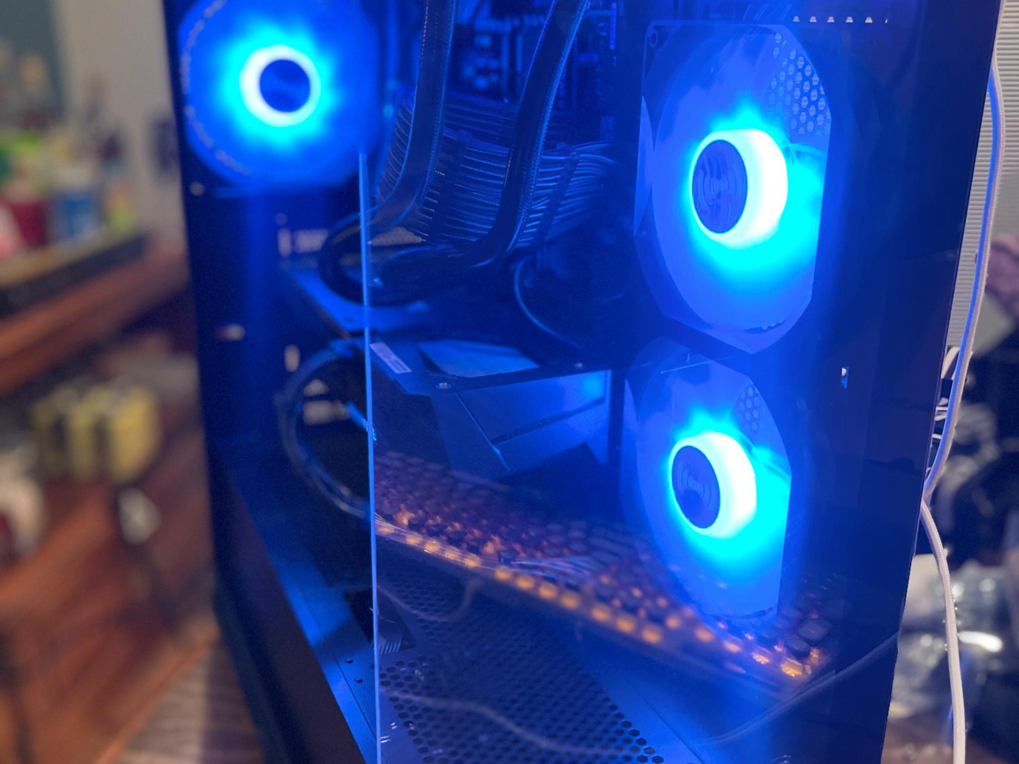 ⚡️“StormCore X – Lightning-Fast Gaming PC with Striking Blue LEDs (On Sale!)”