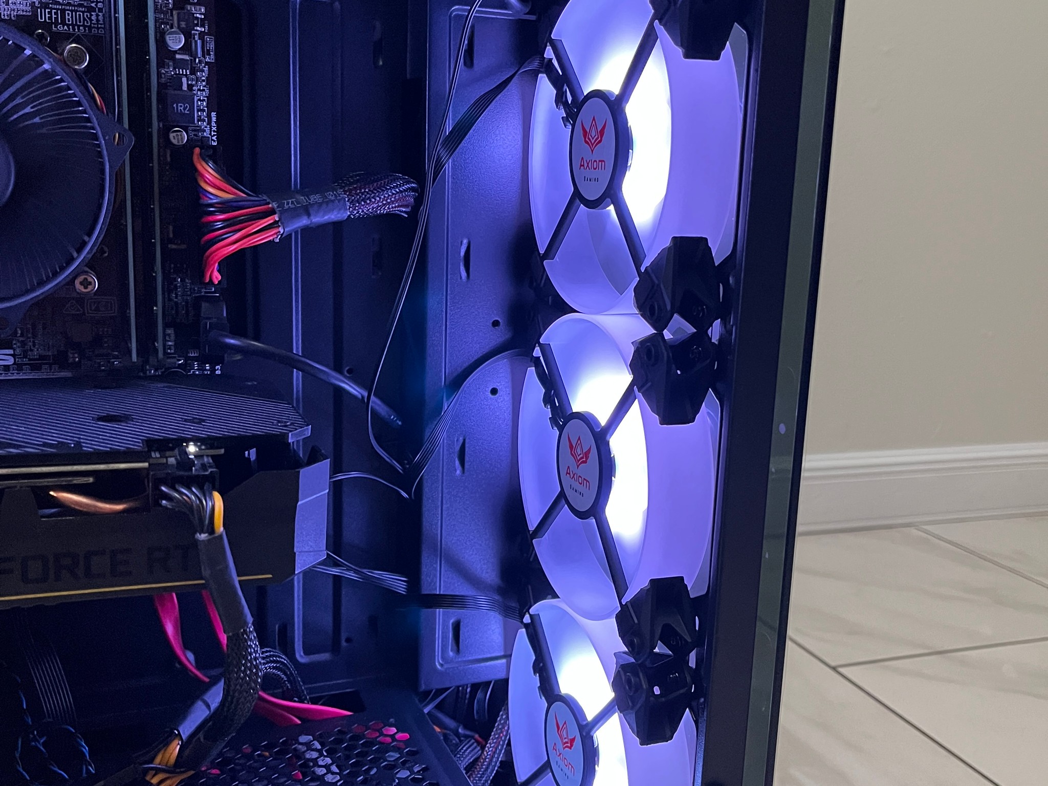 NVIDIA RTX 2060, Intel i5-6600, 12GB RAM, 870 GB Storage, RGB Gaming PC w/ RGB Remote & Wi-Fi