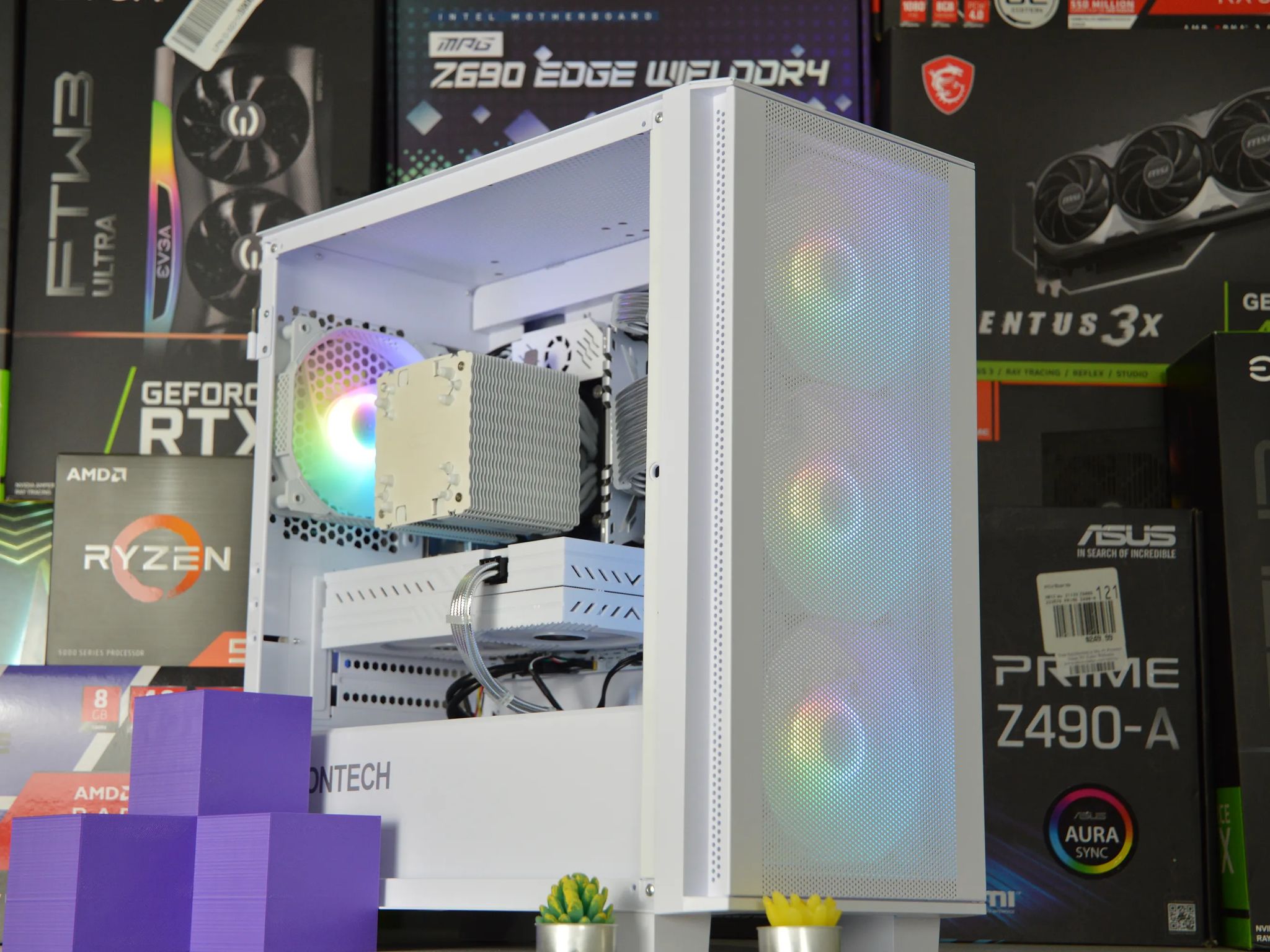 ⚪⚪| RX 580 8GB | INTEL XEON E5 2670 V3 | 16GB RAM | 512GB SSD + 1TB HDD | White-Out |