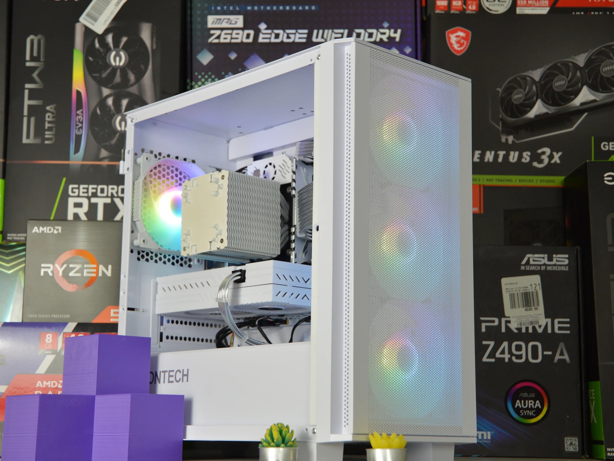 ⚪⚪| RX 580 8GB | INTEL XEON E5 2670 V3 | 16GB RAM | 512GB SSD + 1TB HDD | White-Out |