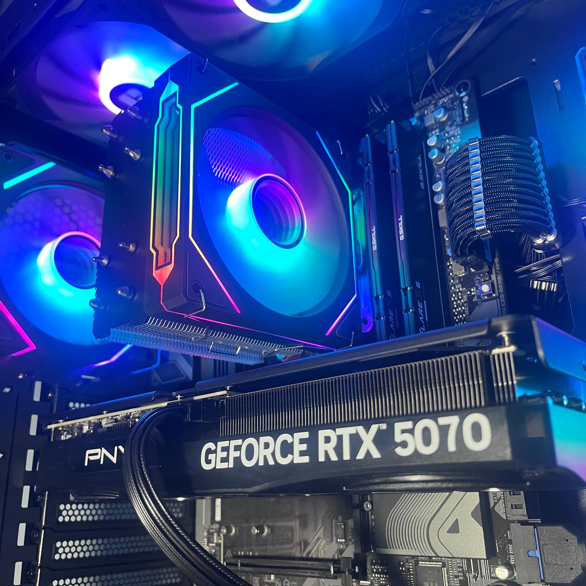 RTX 5070 | Ryzen 5 7600X | 32GB 6000MHz DDR5 | 1TB NVME | Black Gaming PC
