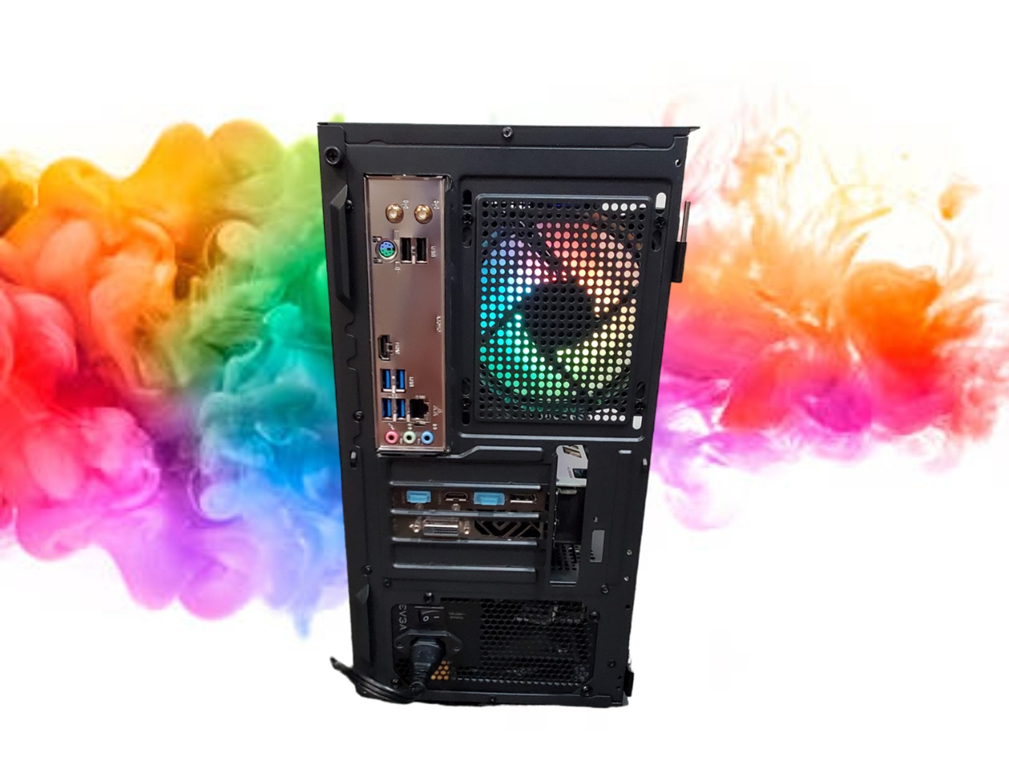 SALE: RX 580 8GB + Ryzen 5 1600 + 16GB DDR4 RAM + 512GB GB SSD + Full RGB ( Black Gaming PC)