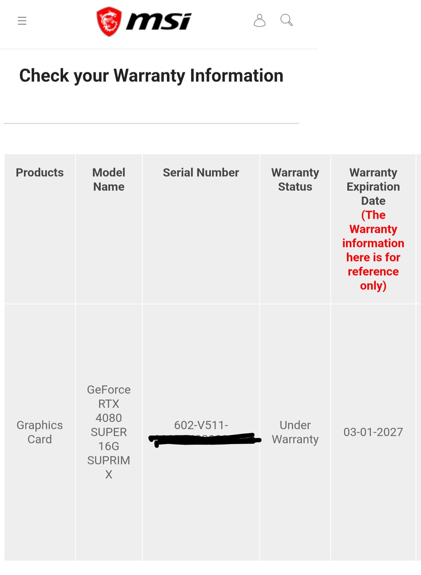 MSI SUPRIM X GeForce RTX 4080 SUPER