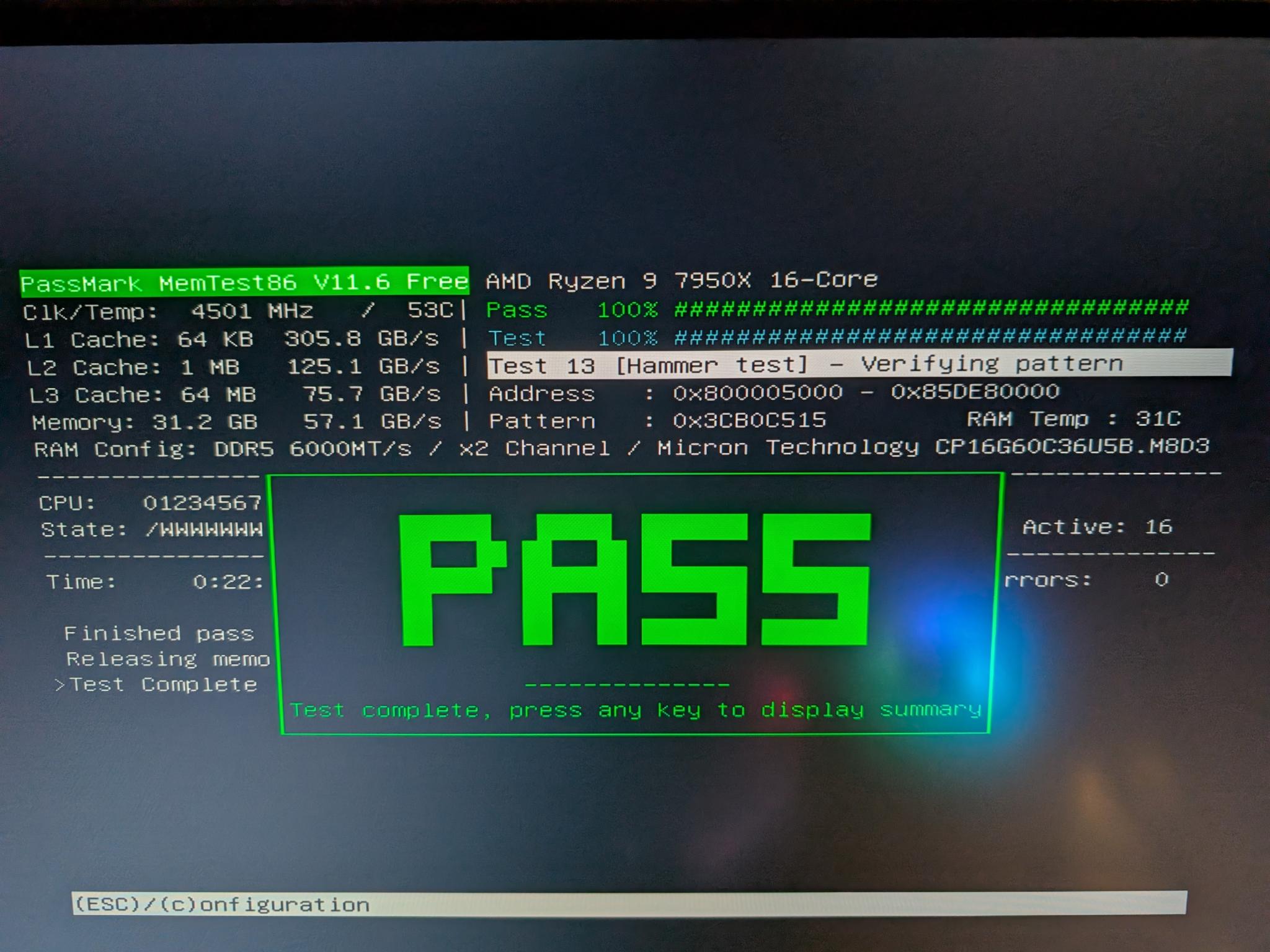 Crucial Overclocking 32GB (2x16GB) DDR5 6000 RAM