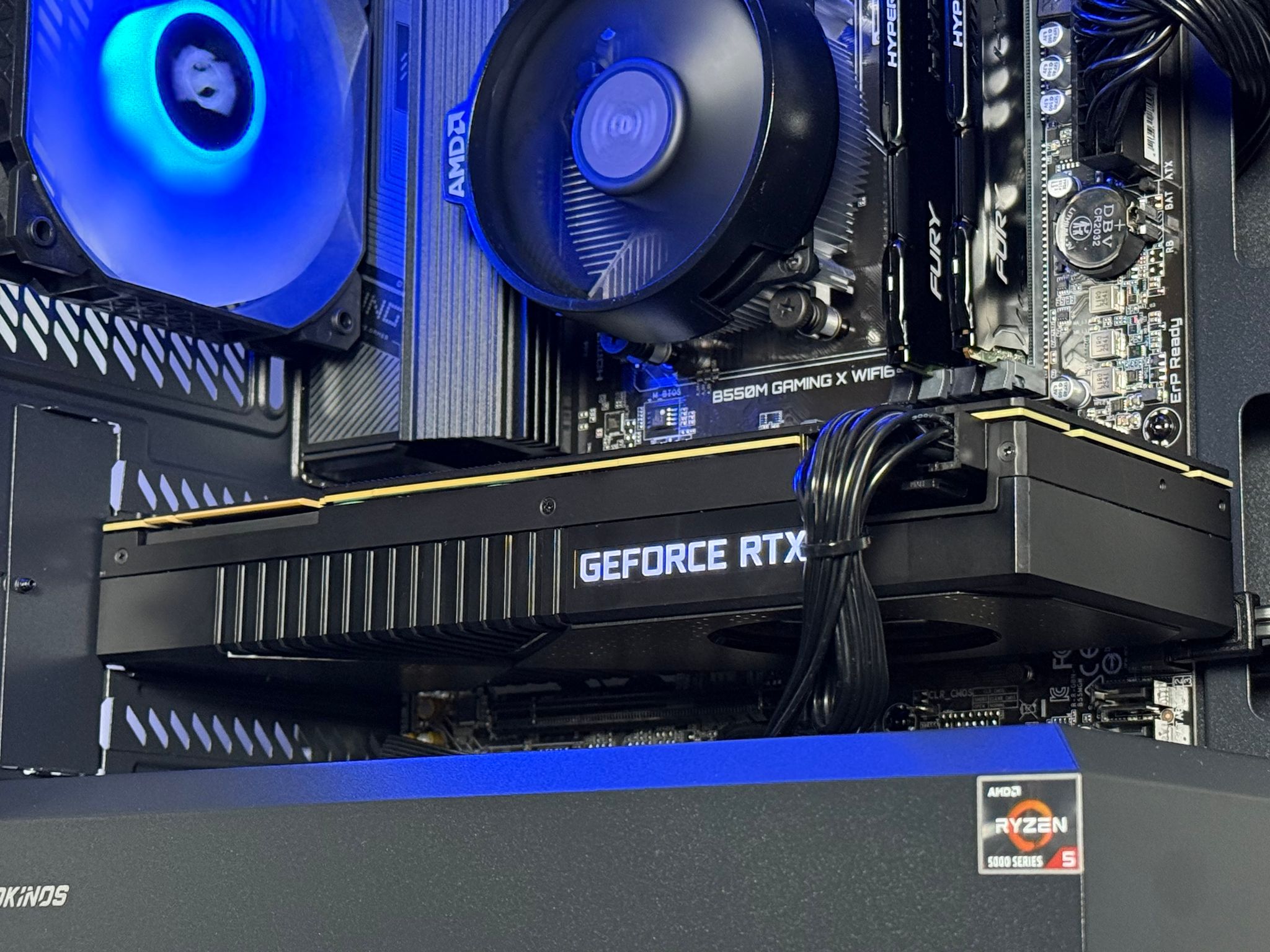 Aqua Gaming PC - Ryzen 5 5500, RTX 2080, 16GB RAM, 512GB SSD