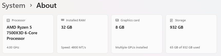 AMD X3D Ryzen 5 7500X3D 32GB DDR5 RAM GeForce RTX 5060 Ti 1TB Gen5 NVMe SSD Corsair 850W Gaming PC