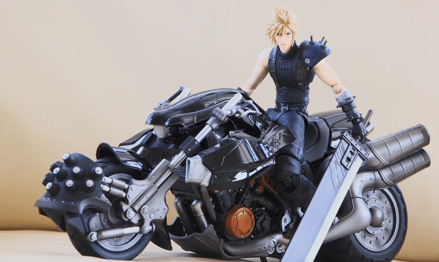 Final Fantasy VII FF7 Remake Play Arts Kai Cloud Strife Hardy Daytona Figure New
