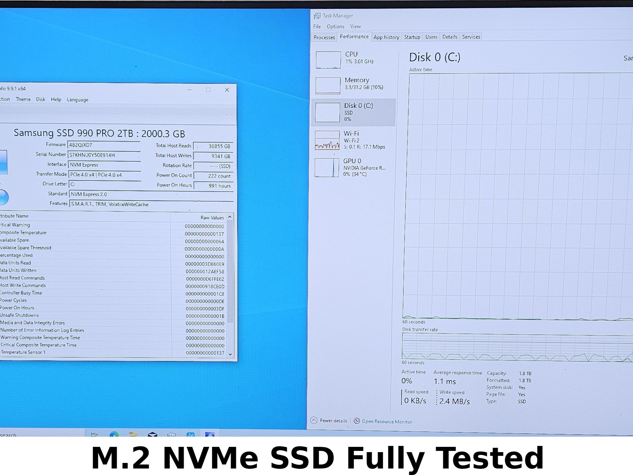 2TB NVMe M.2 SSD Samsung 990 PRO