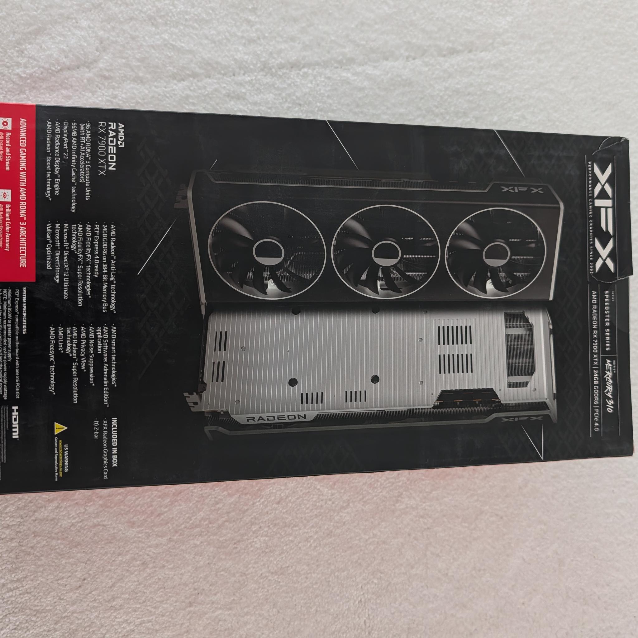 XFX - Speedster MERC310 Radeon RX 7900XTX 24GB VRAM - Black