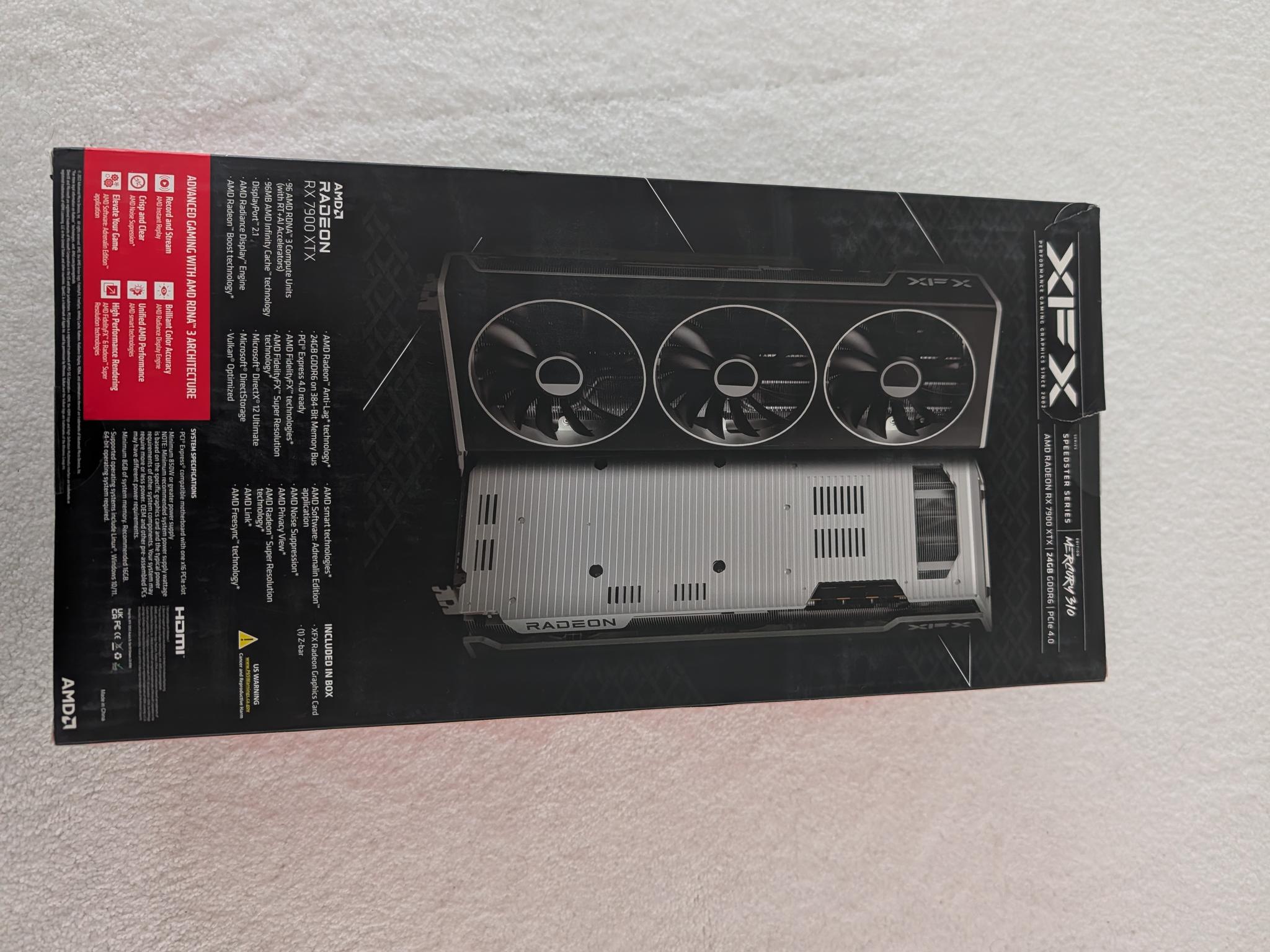 XFX - Speedster MERC310 Radeon RX 7900XTX 24GB VRAM - Black