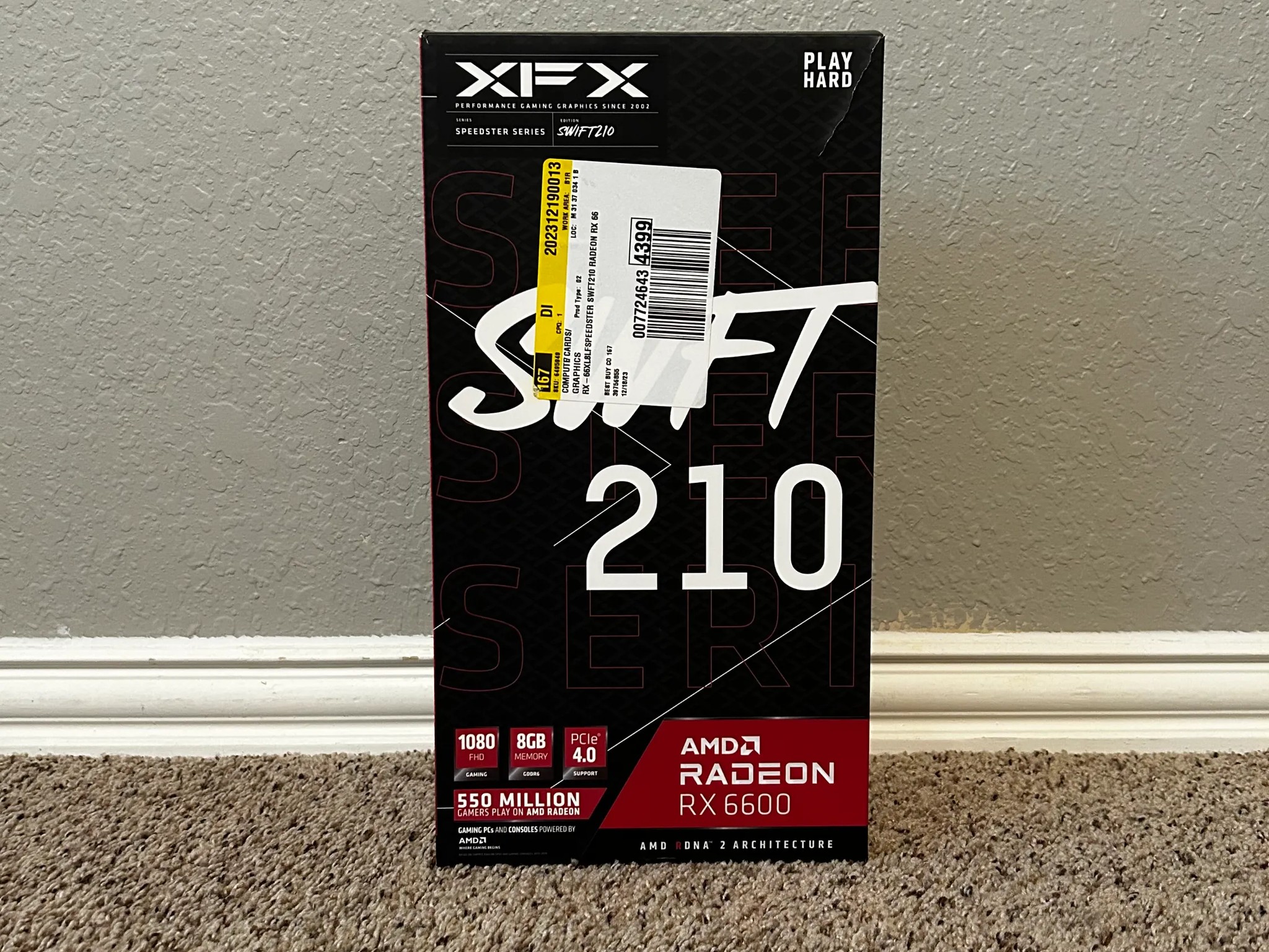 XFX - SPEEDSTER SWFT210 AMD Radeon RX 6600 Core 8GB GDDR6 PCI Express 4.0 Gaming Graphics Card