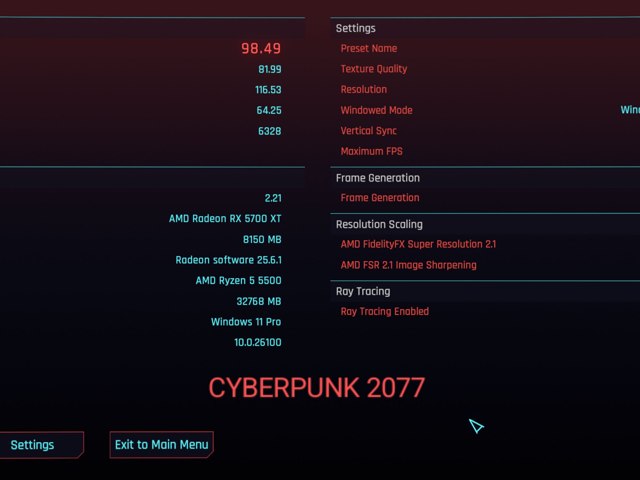 Ryzen 5, RX 5700 XT, 32GB, 1TB SSD, WiFi/BT, Windows 11 Pro