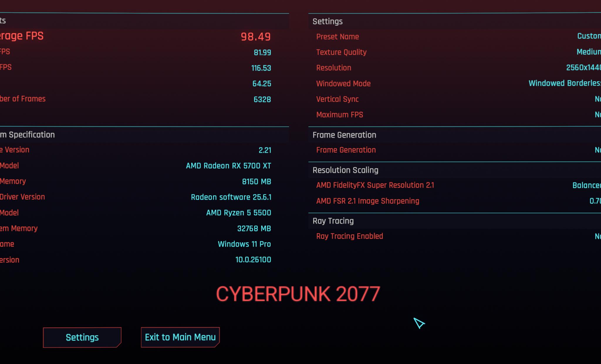 Ryzen 5, RX 5700 XT, 32GB, 1TB SSD, WiFi/BT, Windows 11 Pro