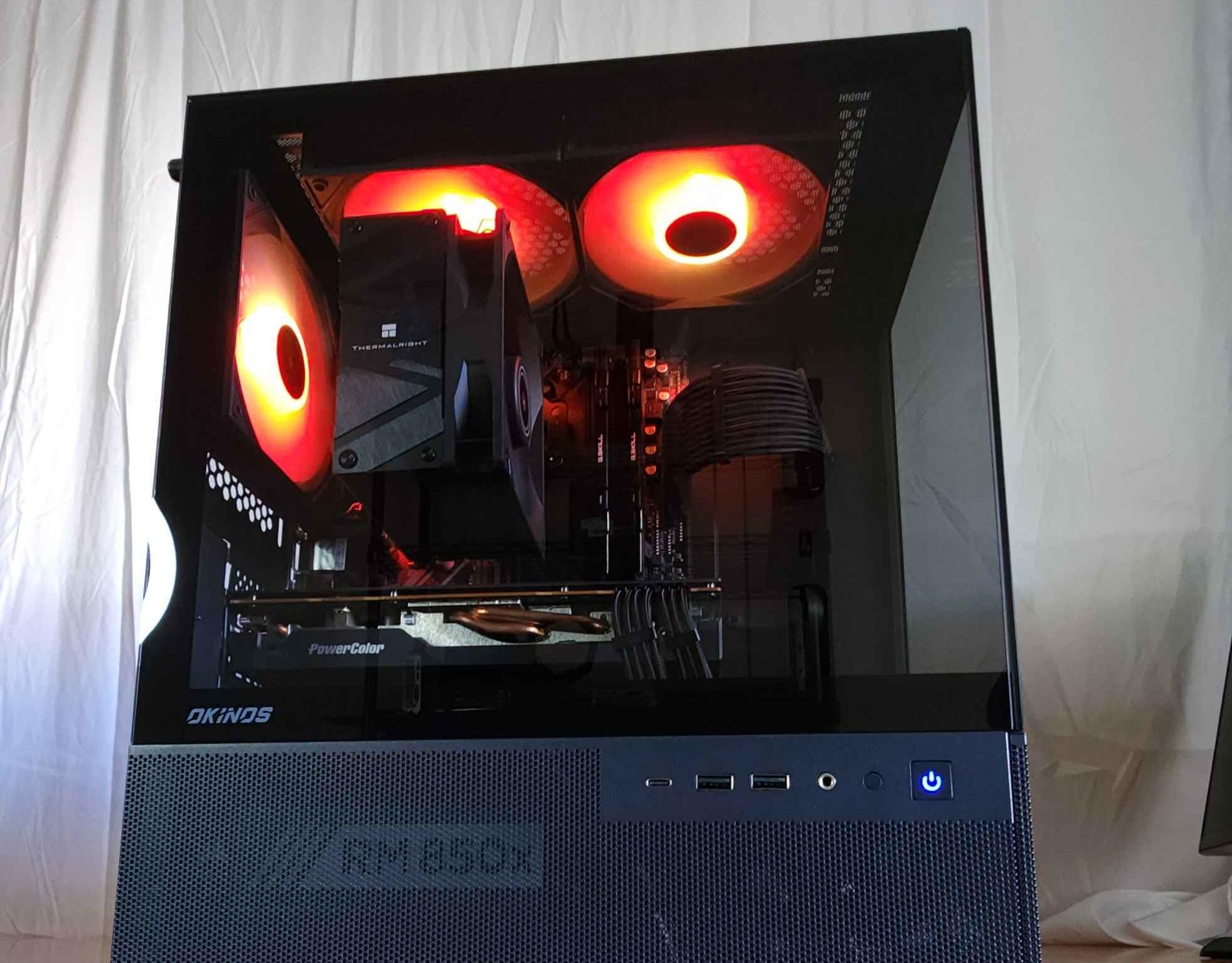 Obsidian core 🌑💻 | Ryzen 5600x | Radeon 6700xt | 32gb | 1tb NVME | 850w | WIFI Included!