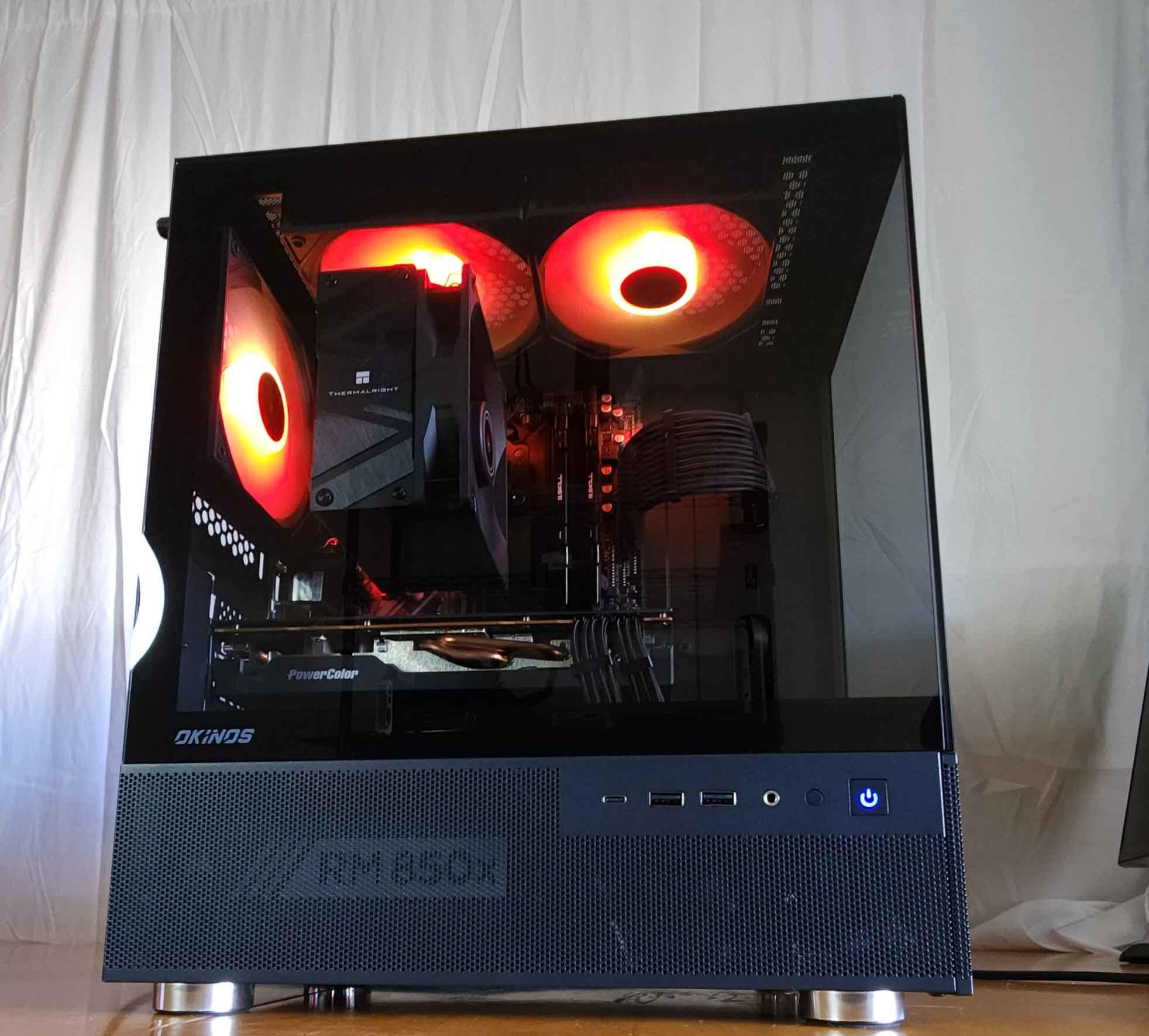 Obsidian core 🌑💻 | Ryzen 5600x | Radeon 6700xt | 32gb | 1tb NVME | 850w | WIFI Included!