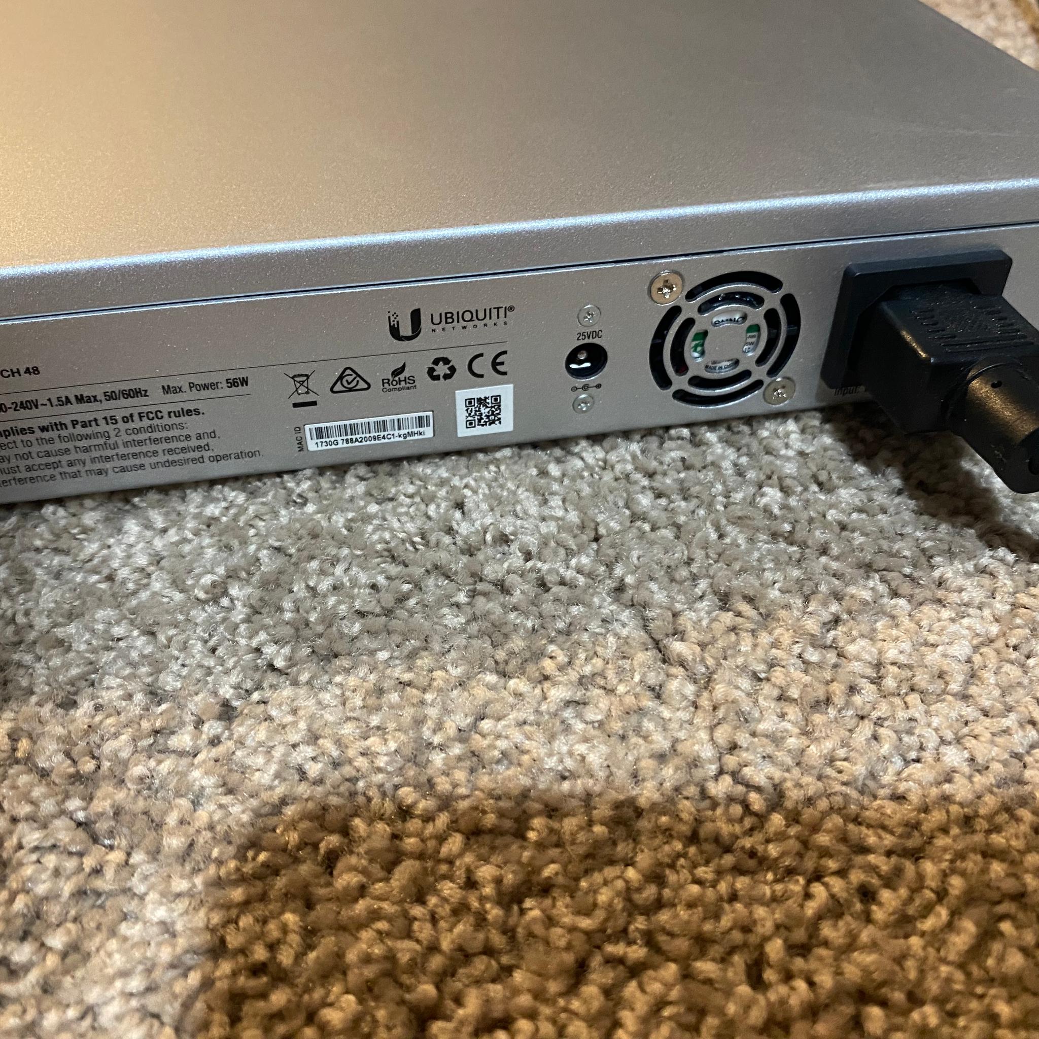 Ubiquiti UniFi US-48 48-Port Switch | NON-PoE | 2x SFP+ 10G + 2x SFP | Rackmount | Tested