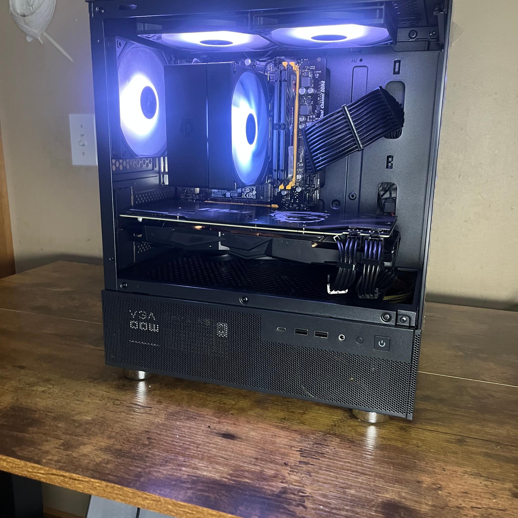 ❄️🩵Winter Sky Gaming PC 🩵❄️ RTX 2070 ❄️🩵 Ryzen 7 3700X 🩵❄️ 16GB DDR4 ❄️🩵 512GB NVME SSD 🩵❄️