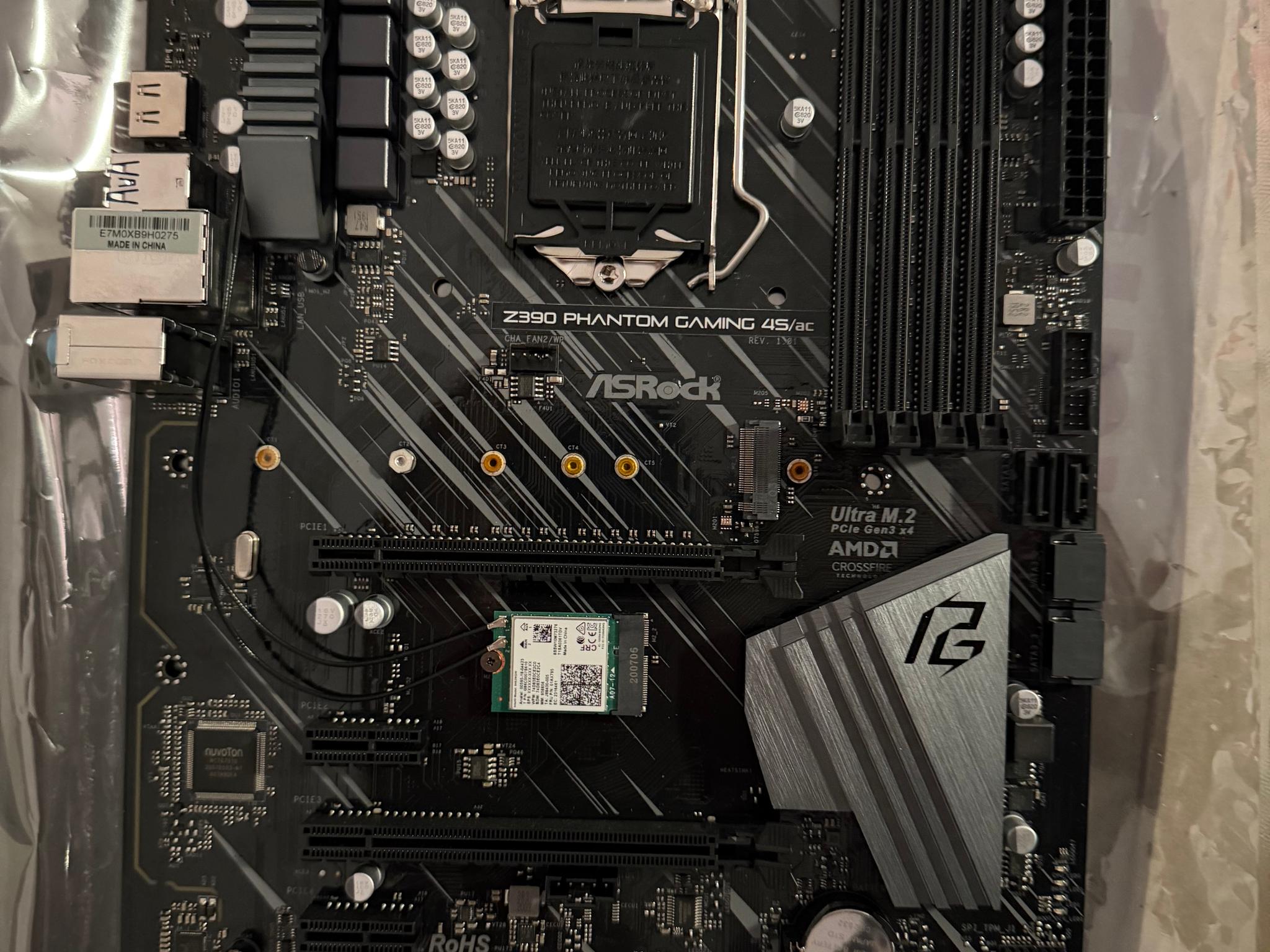 ASRock Z390 Phantom Gaming 4S/AC ATX Motherboard.