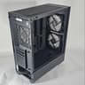 Black PowerSpec PC Case with Tempered Glass w/ 3 Fans