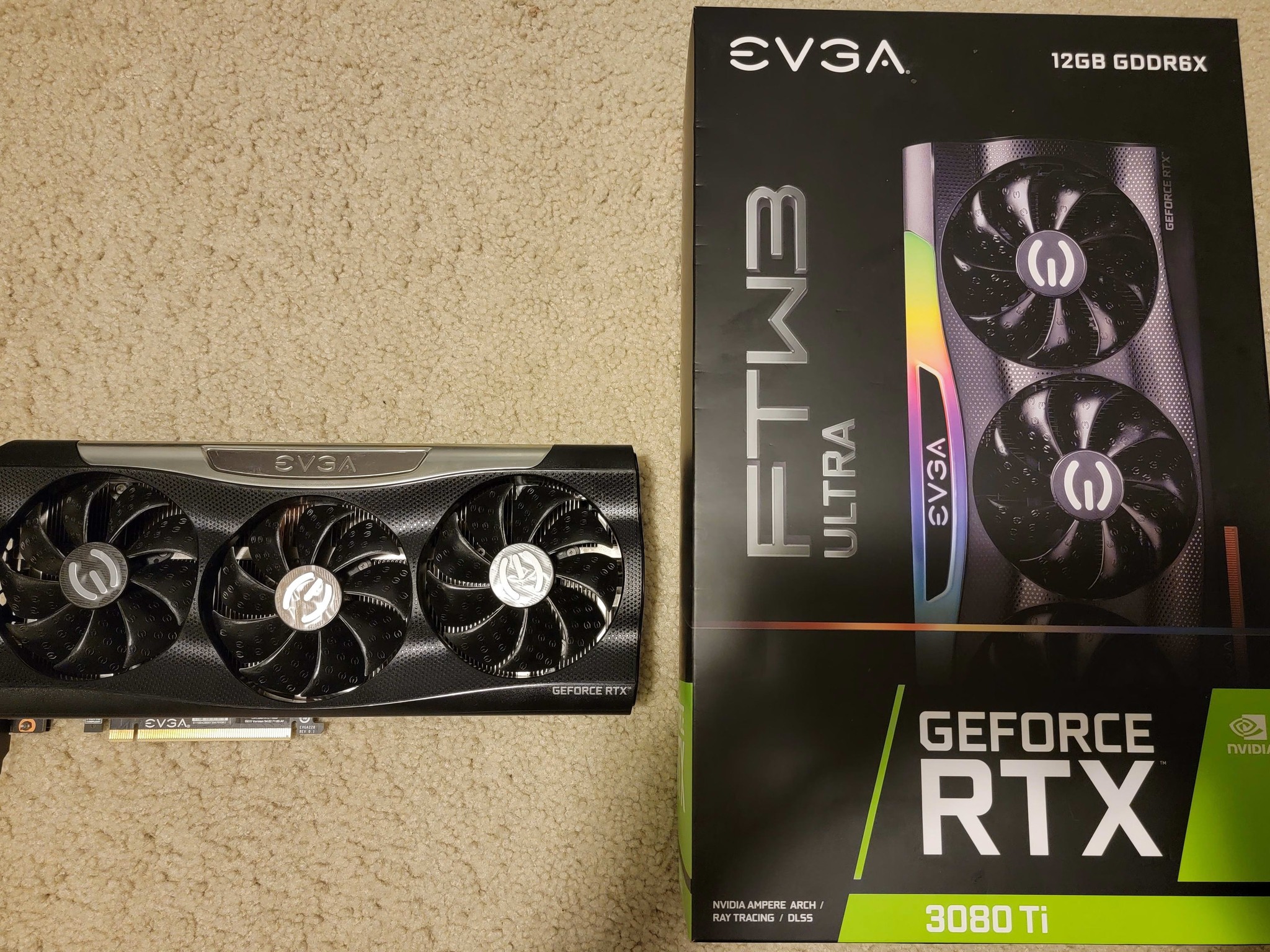 EVGA RTX 3080 TI FTW3 Ultra 12GB GDDR6X Like New With Original Box