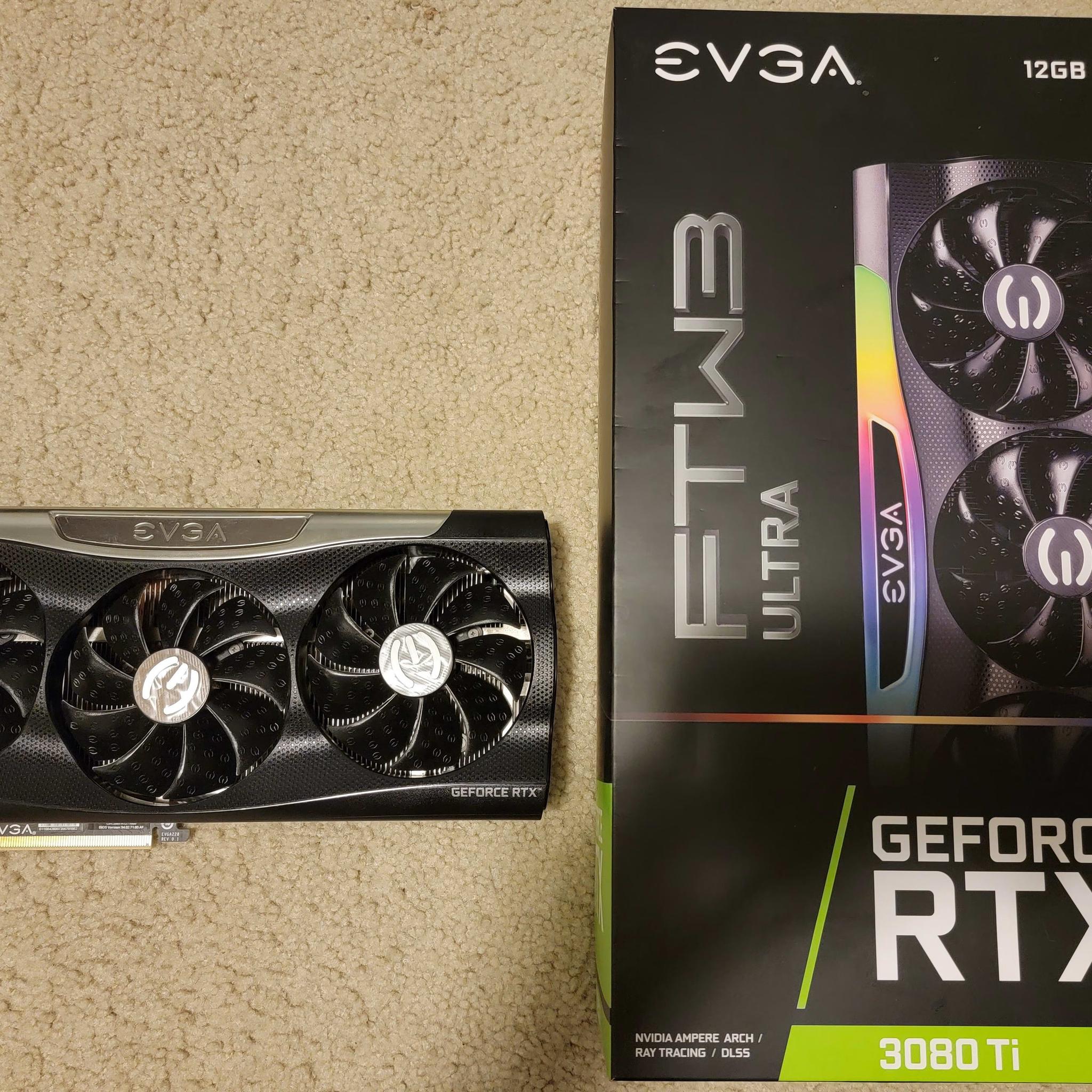 EVGA RTX 3080 TI FTW3 Ultra 12GB GDDR6X Like New With Original Box