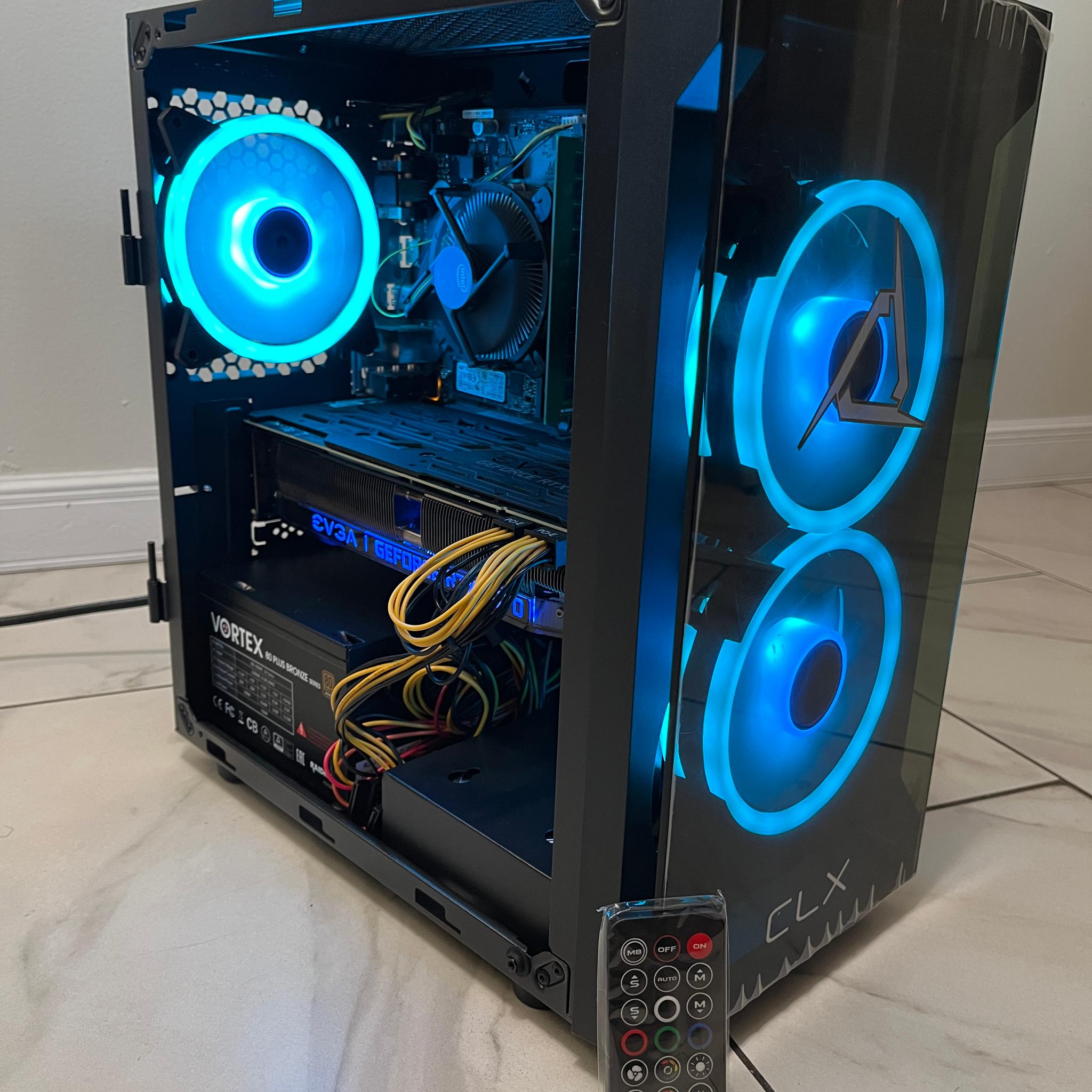 NVIDIA RTX 2070, Intel Core i5-9400, 16GB RAM, 1.2TB Storage, Gaming PC w/ Wi-Fi, BT & RGB Remote