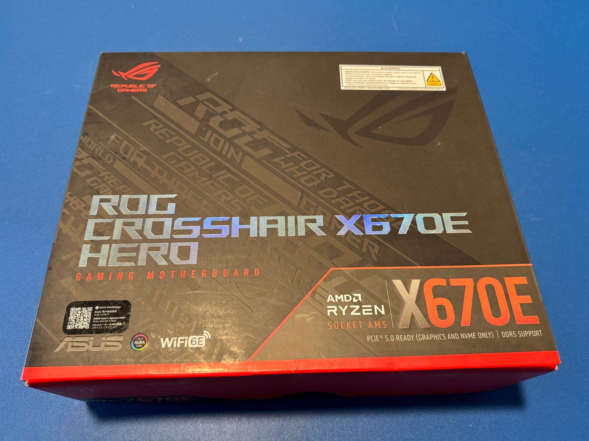 ROG Crosshair X670E Hero (Used - RMA)