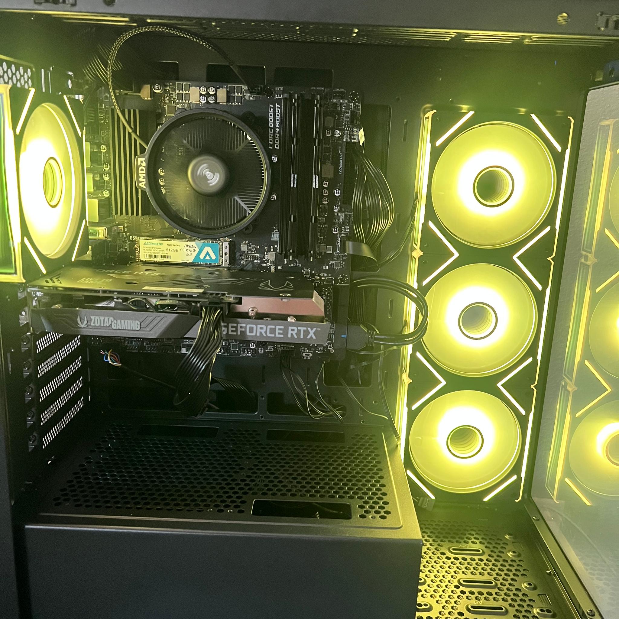 GeForce RTX 3050 8GB Custom Gaming PC - Ryzen 5 5500