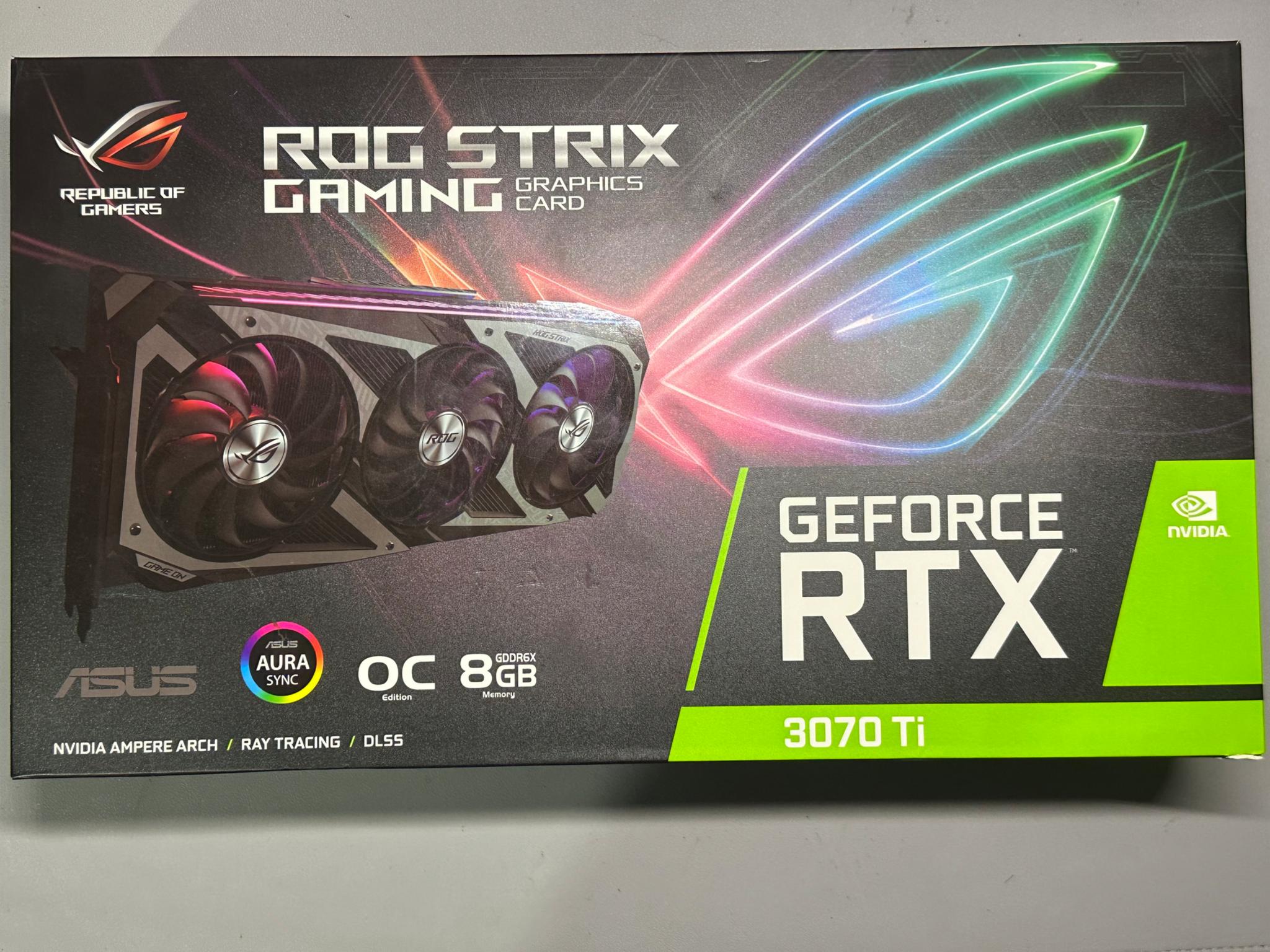 ASUS ROG Strix GeForce RTX 3070 Ti OC 8GB GDDR6X Graphics Card