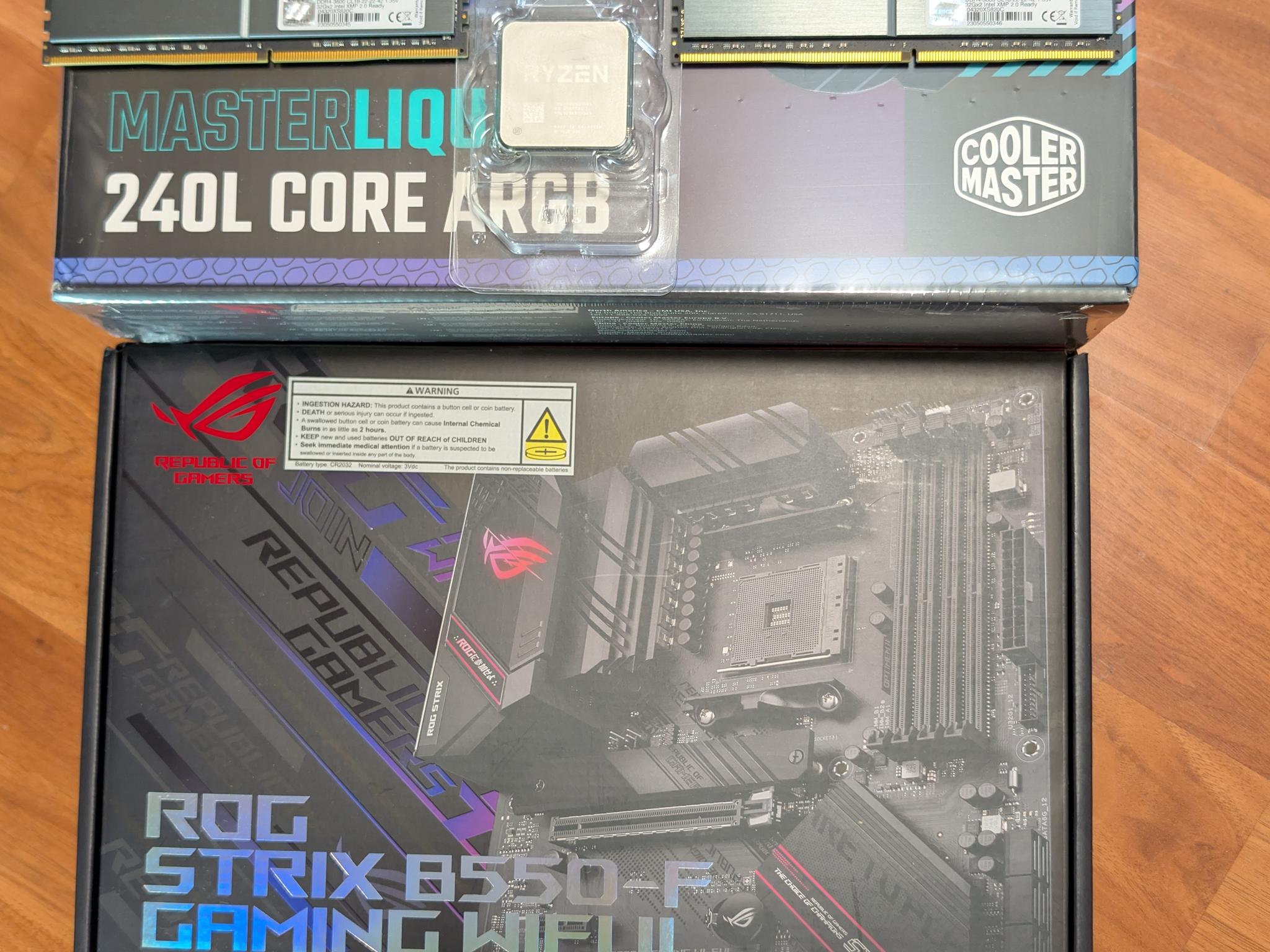 Ultimate AM4 RGB Gaming/Workstation Bundle-Ryzen 9 5900XT + 64GB DDR4 3600 + ROG B550 + 240mm AIO
