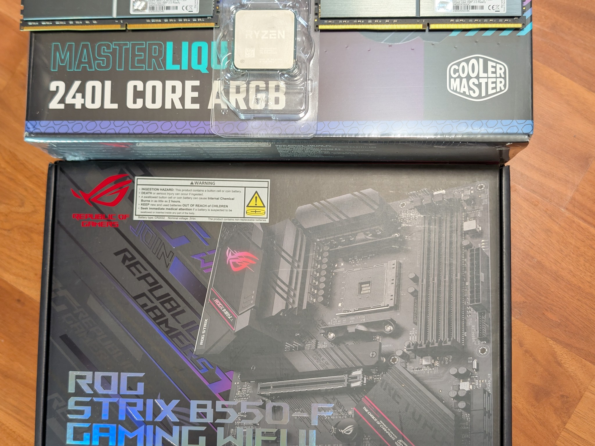 Ultimate AM4 RGB Gaming/Workstation Bundle-Ryzen 9 5900XT + 64GB DDR4 3600 + ROG B550 + 240mm AIO