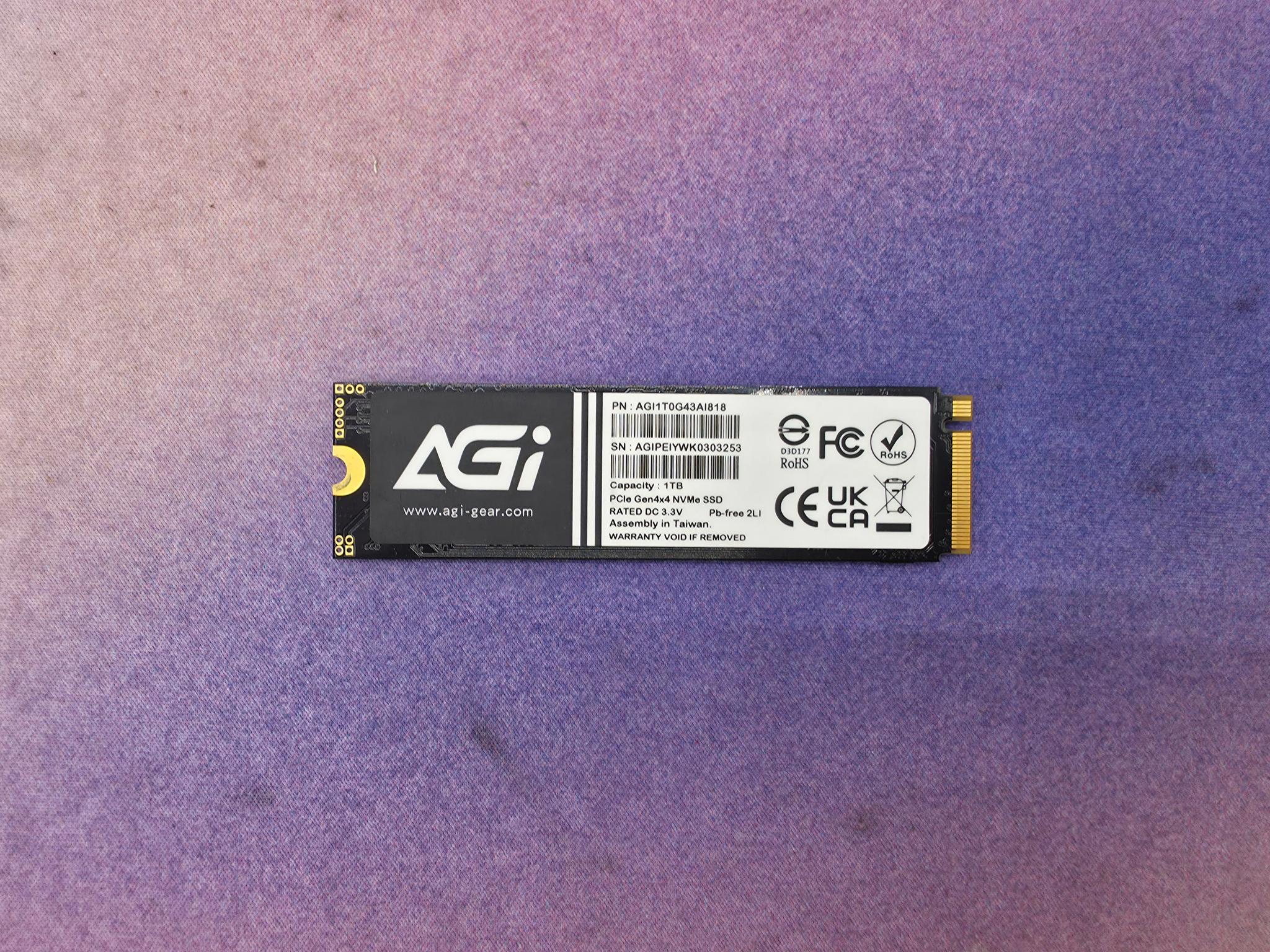 AGI AI818 1TB NVME 4.0 SSD