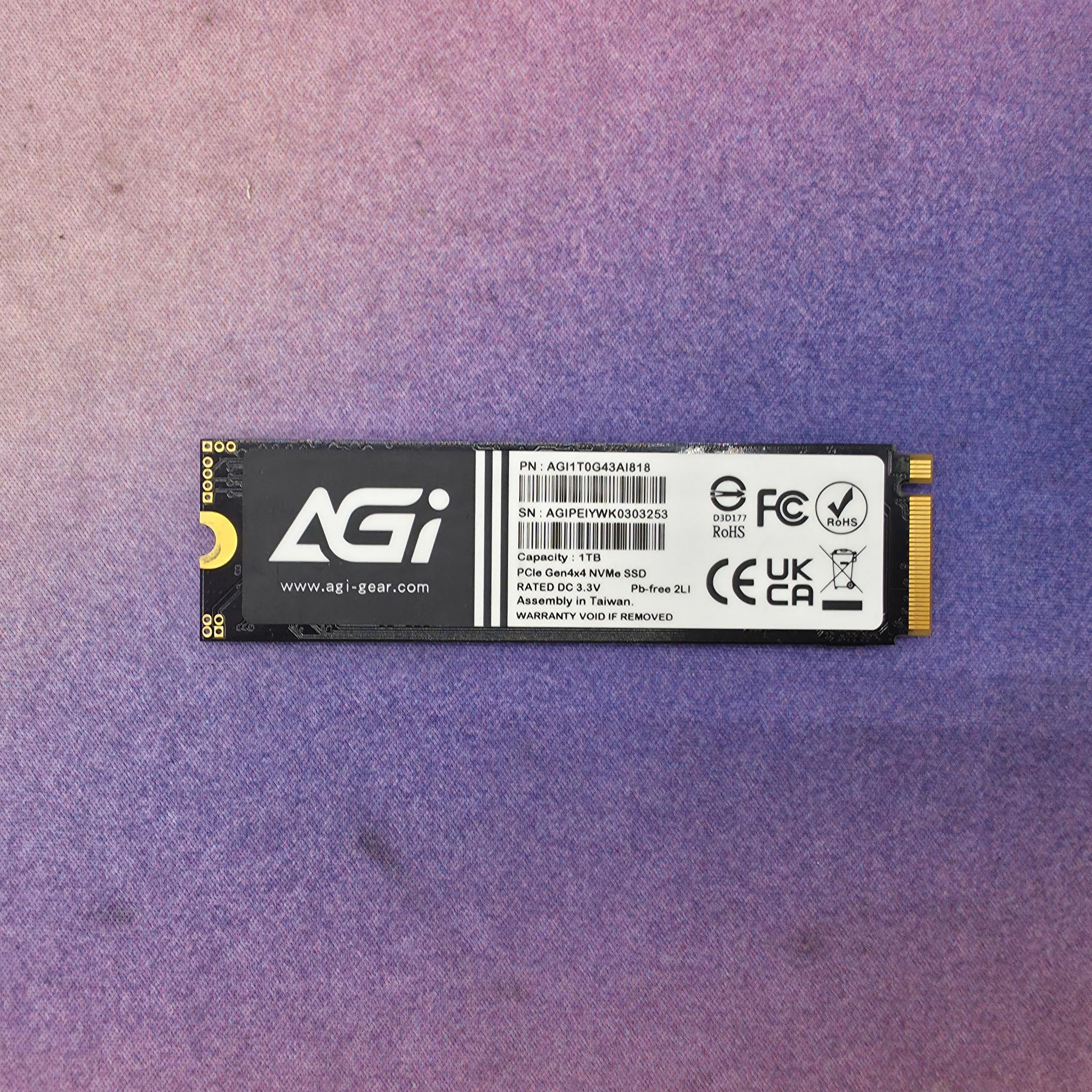 AGI AI818 1TB NVME 4.0 SSD