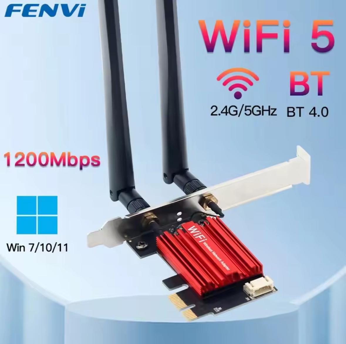 Fenvi AC1200M PCIE Wireless Network Card WiFi 5 & Bluetooth 4.0