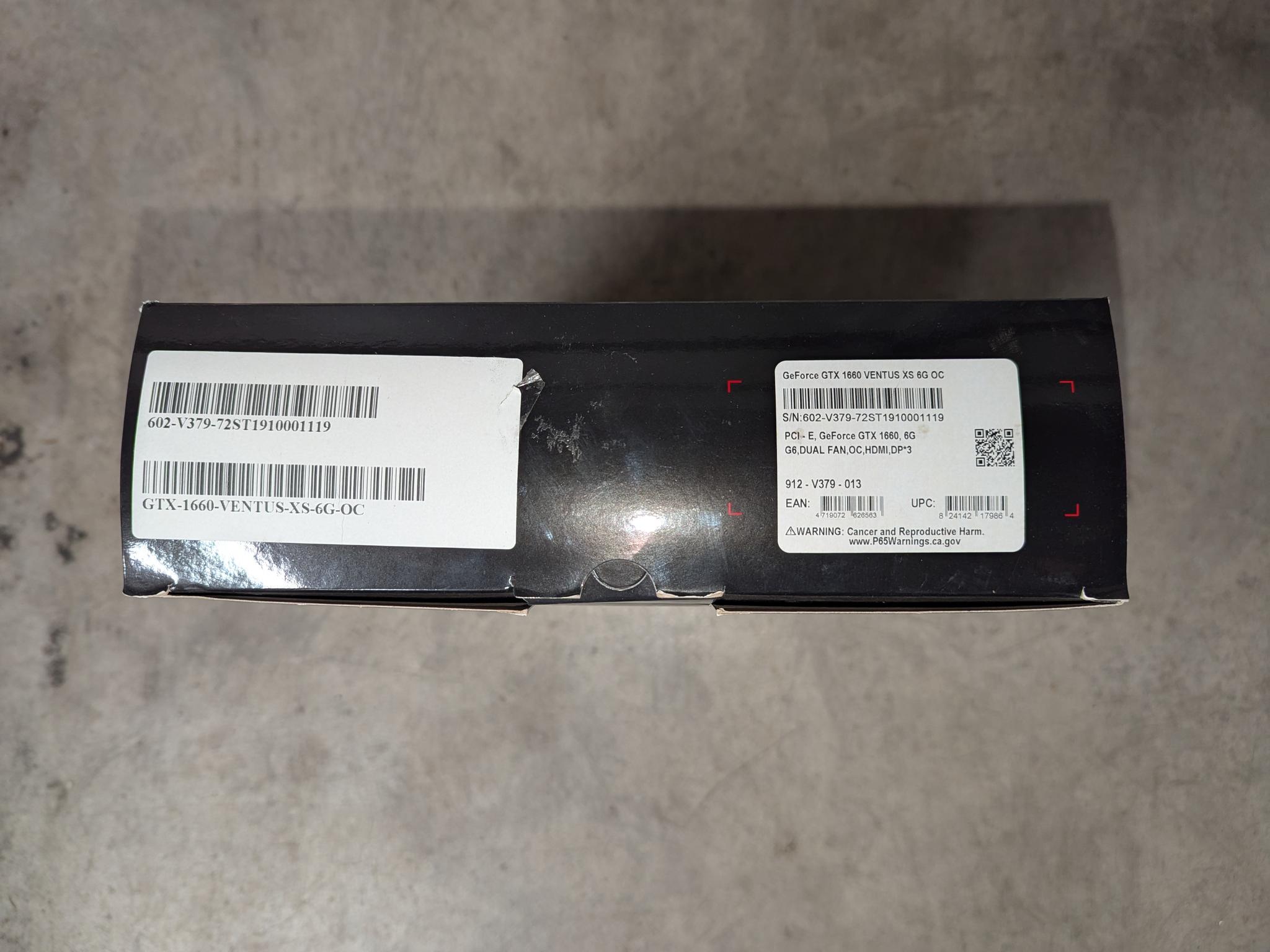 MSI GeForce GTX 1660 VENTUS XS 6G OC